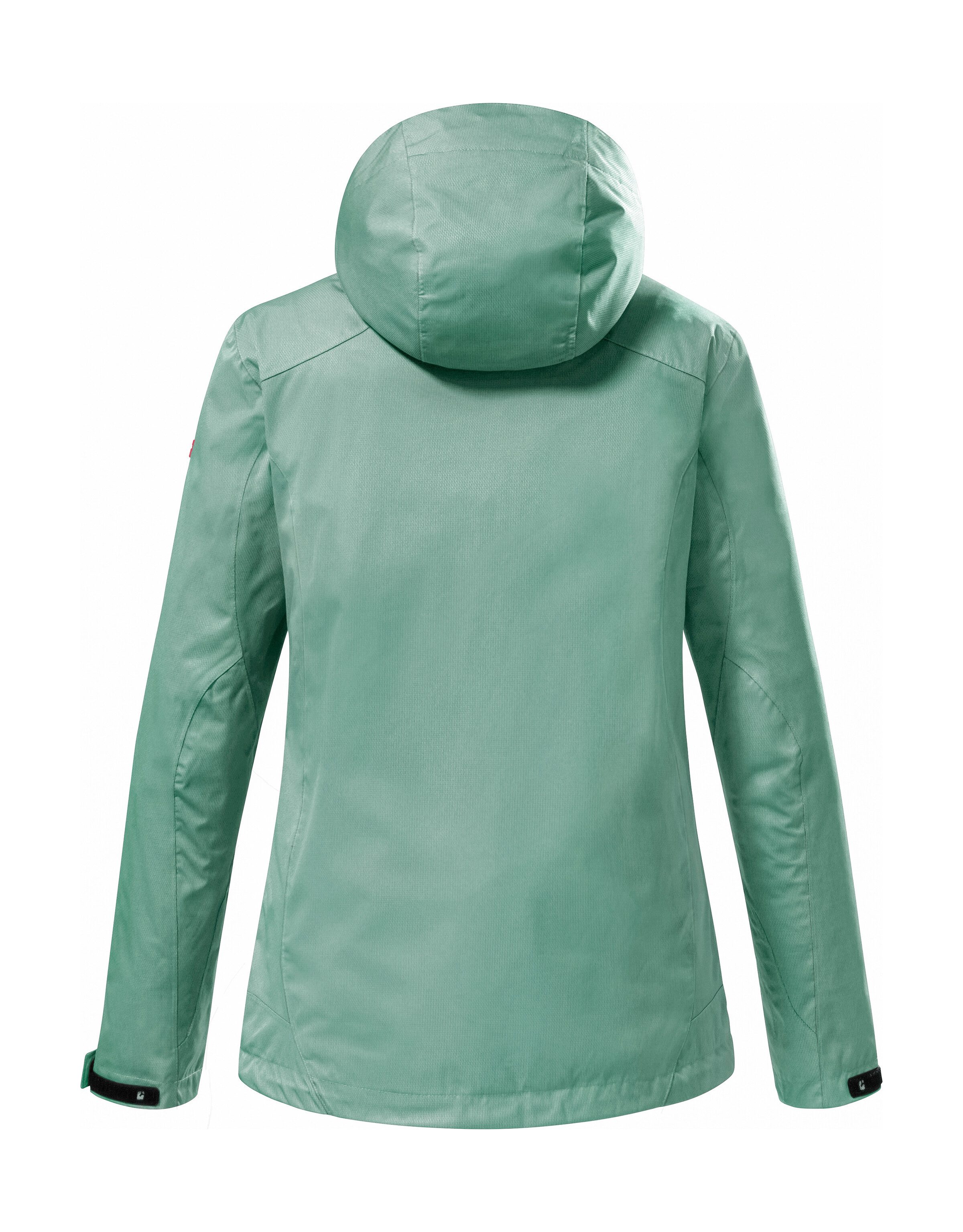 Killtec Outdoorjack KOS 133 WMN JCKT Water- en winddichte damesjack met afneembare capuchon, PFAS-vrij