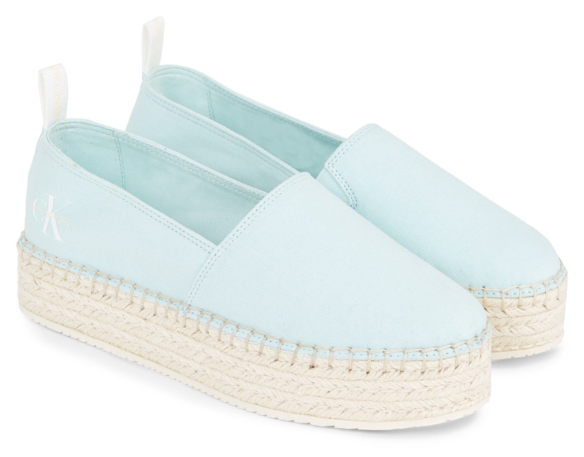 Calvin Klein Espadrilles PLATFORM ESPADRILLE ML BTW Zomerschoen, slipper, strand schoen met jute...