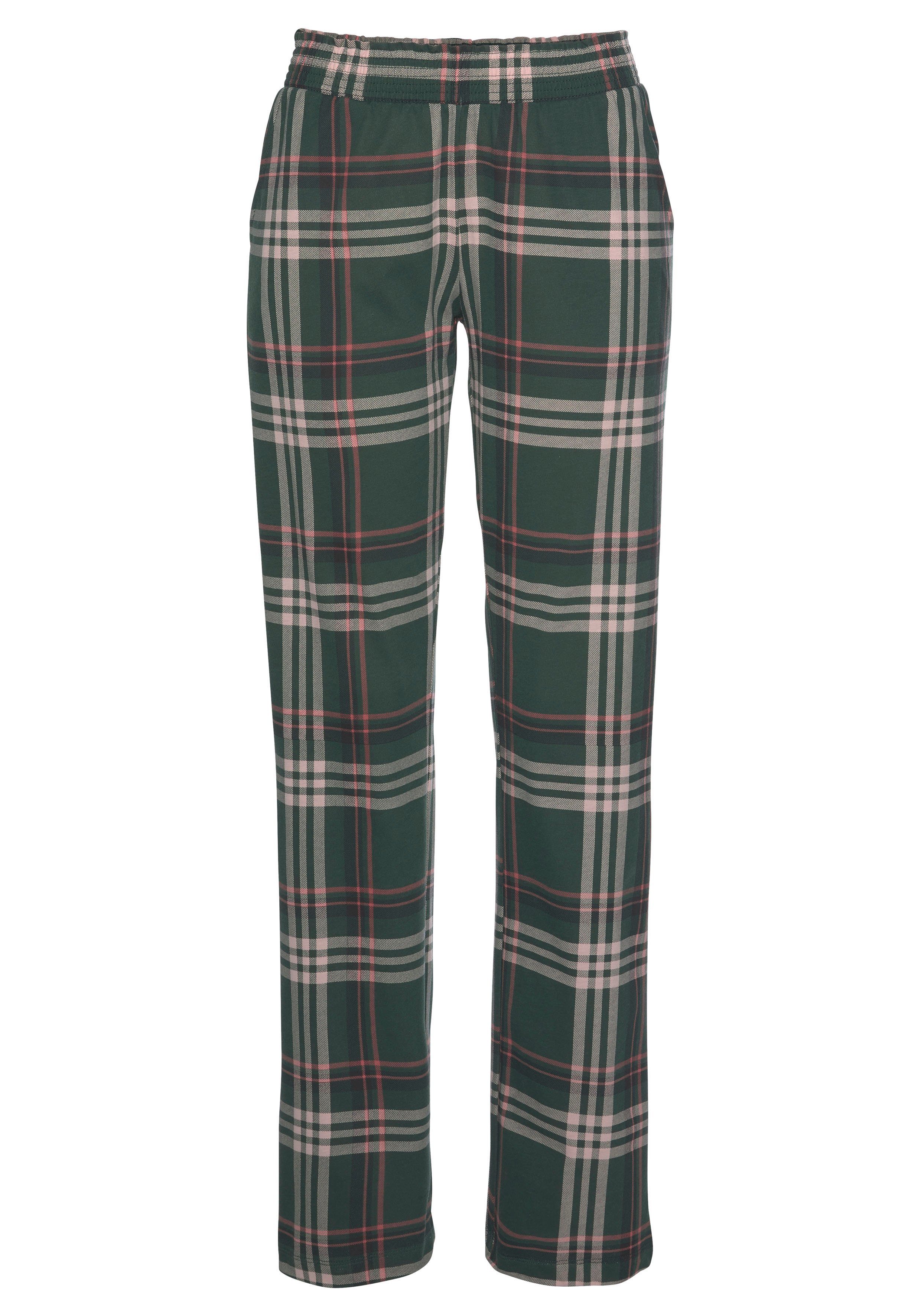 Vivance Dreams Pyjama met opschrift en gedessineerde broek (2-delig, 1 stuk)
