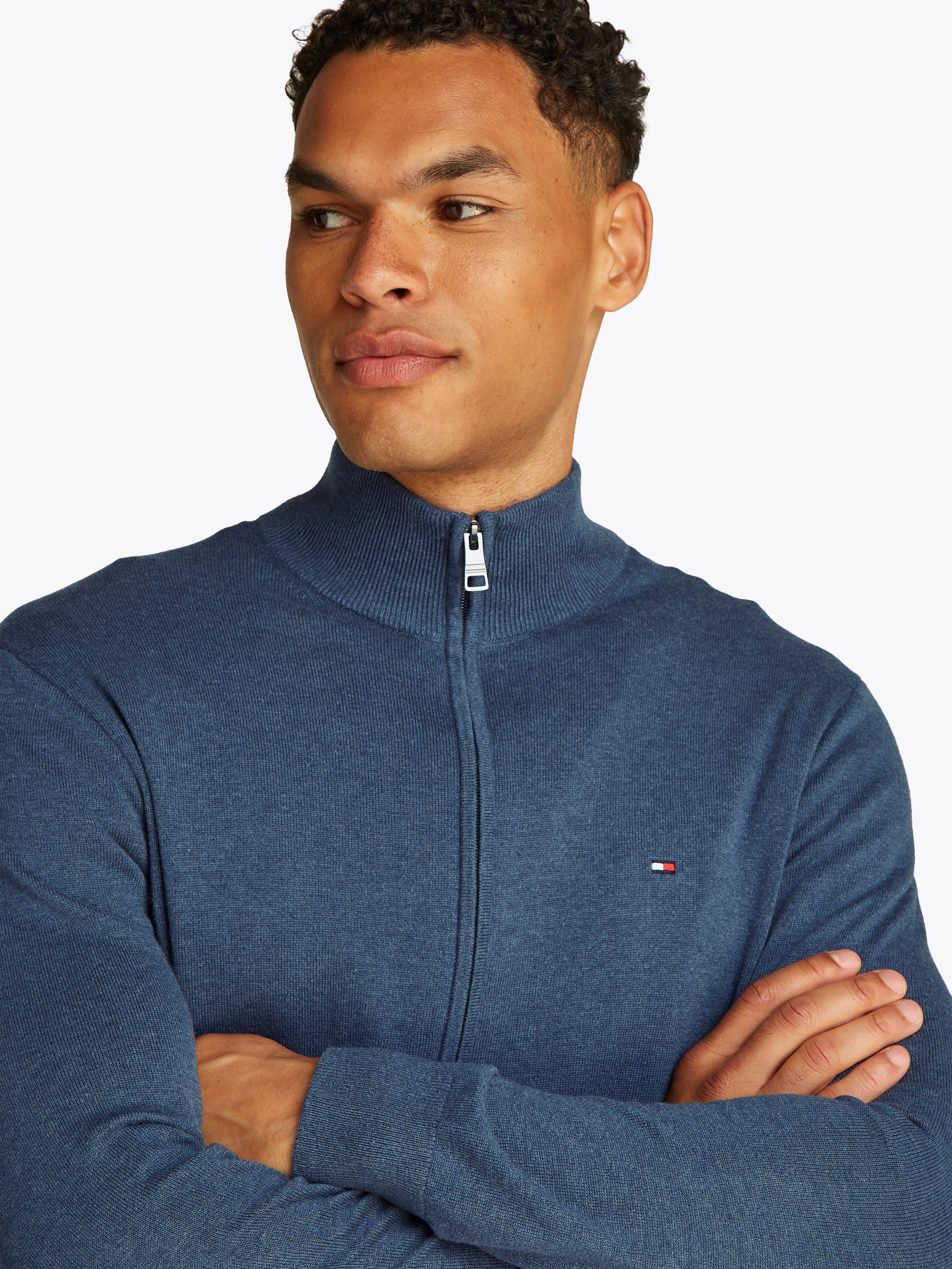Tommy Hilfiger Vest ESSENTIAL COTTON ZIP THRU