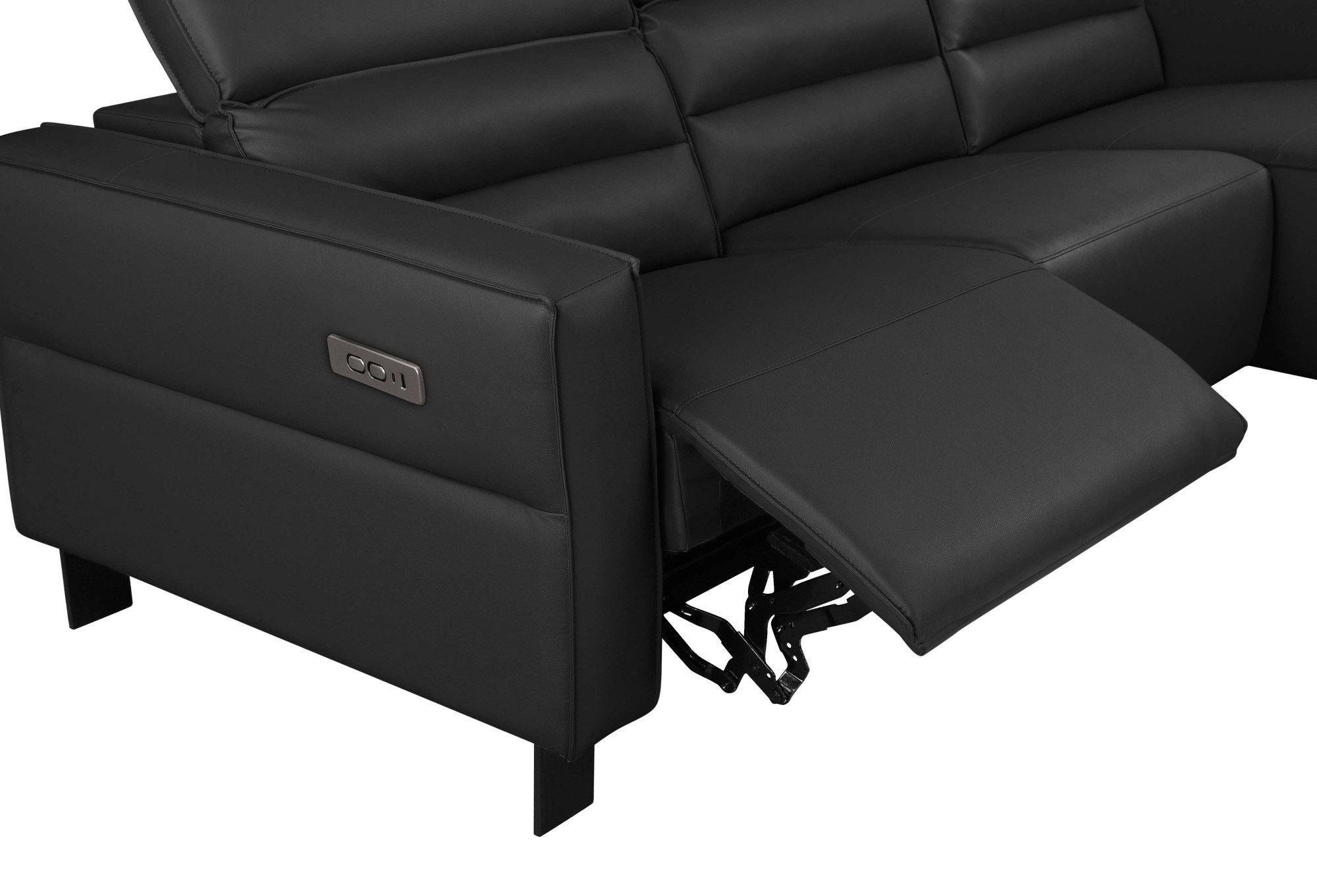 Places of Style Hoekbank Carpari, L-vorm, 263 cm, handmatige of elektrische relaxfunctie