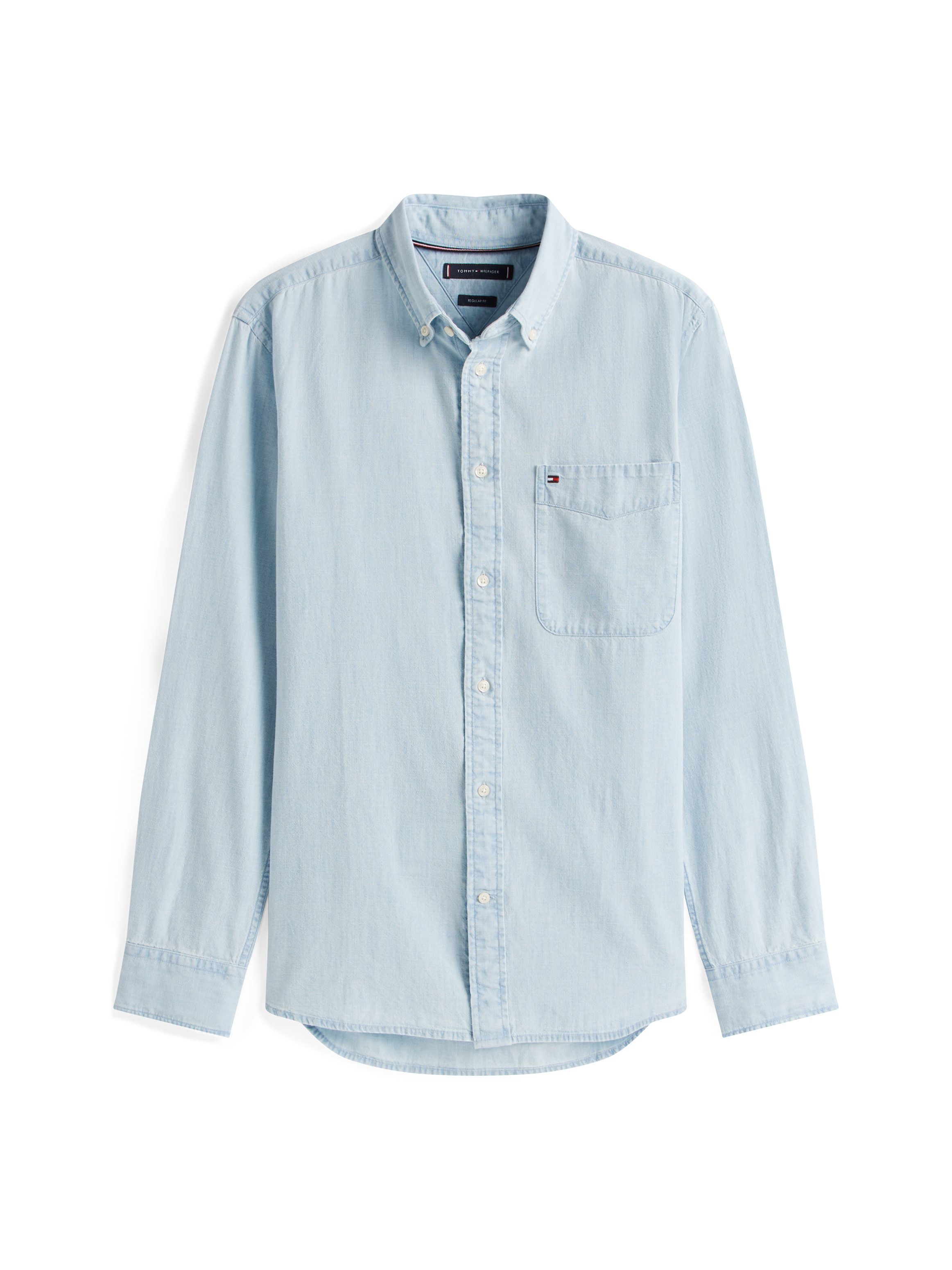 Tommy Hilfiger Overhemd met lange mouwen CHAMBRAY POCKET RF SHIRT