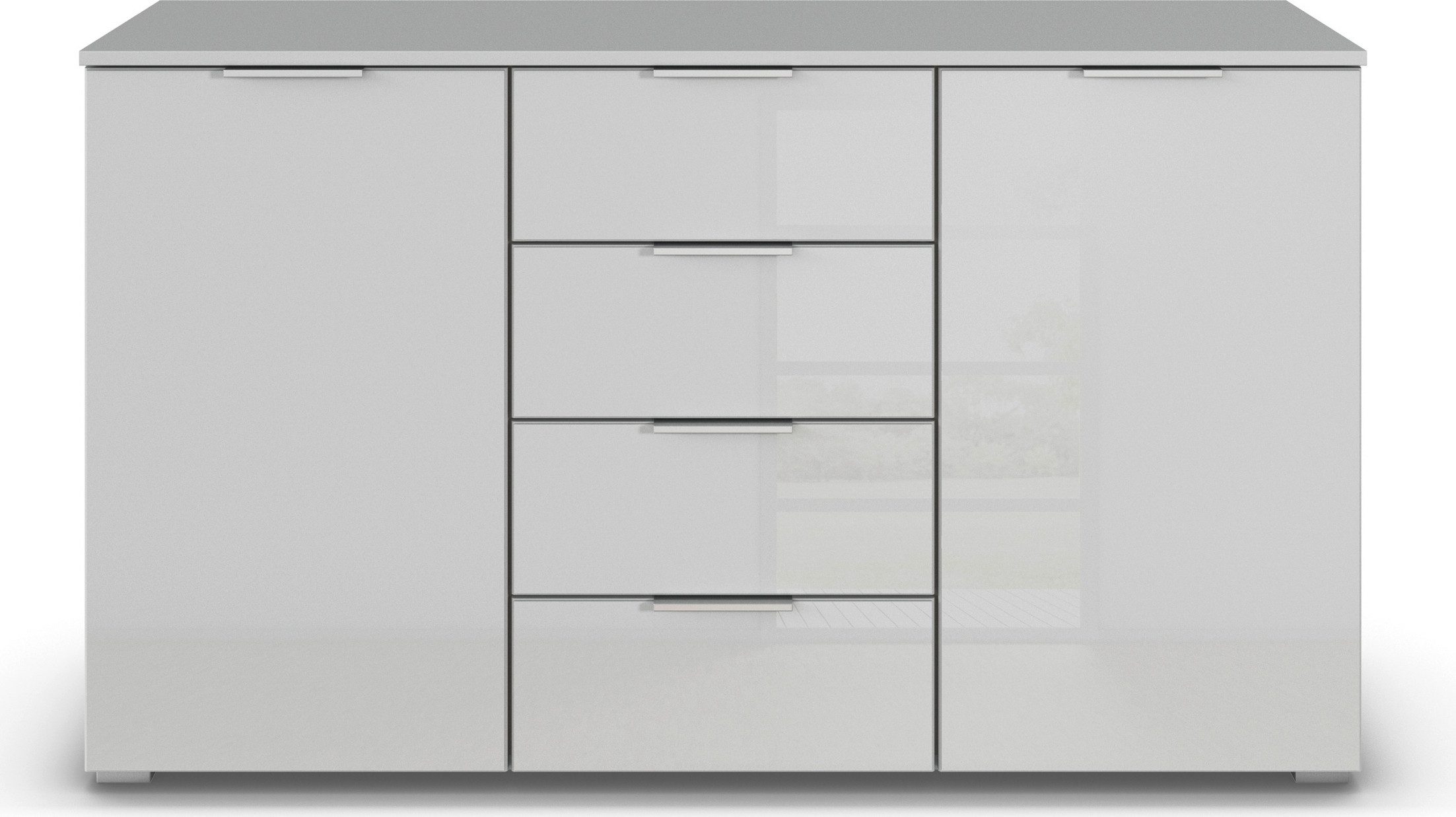 rauch Kast Sideboard Kombikommode Schubladenkommode AGORDO mit Glasfront