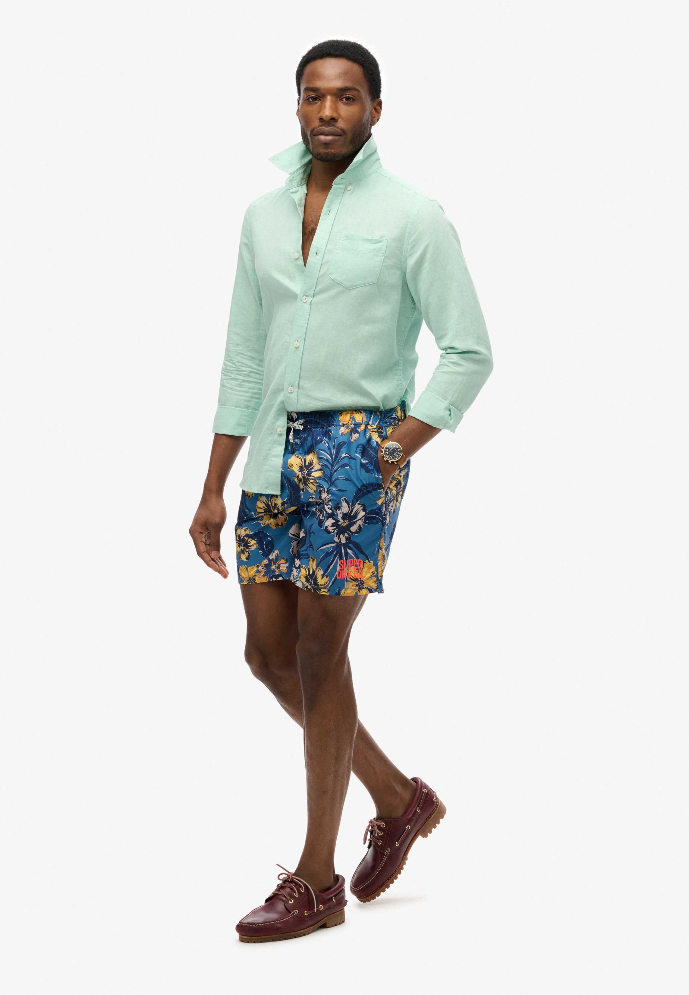 Superdry Zwemshort HAWAIIAN PRINT 17 SWIM SHORT