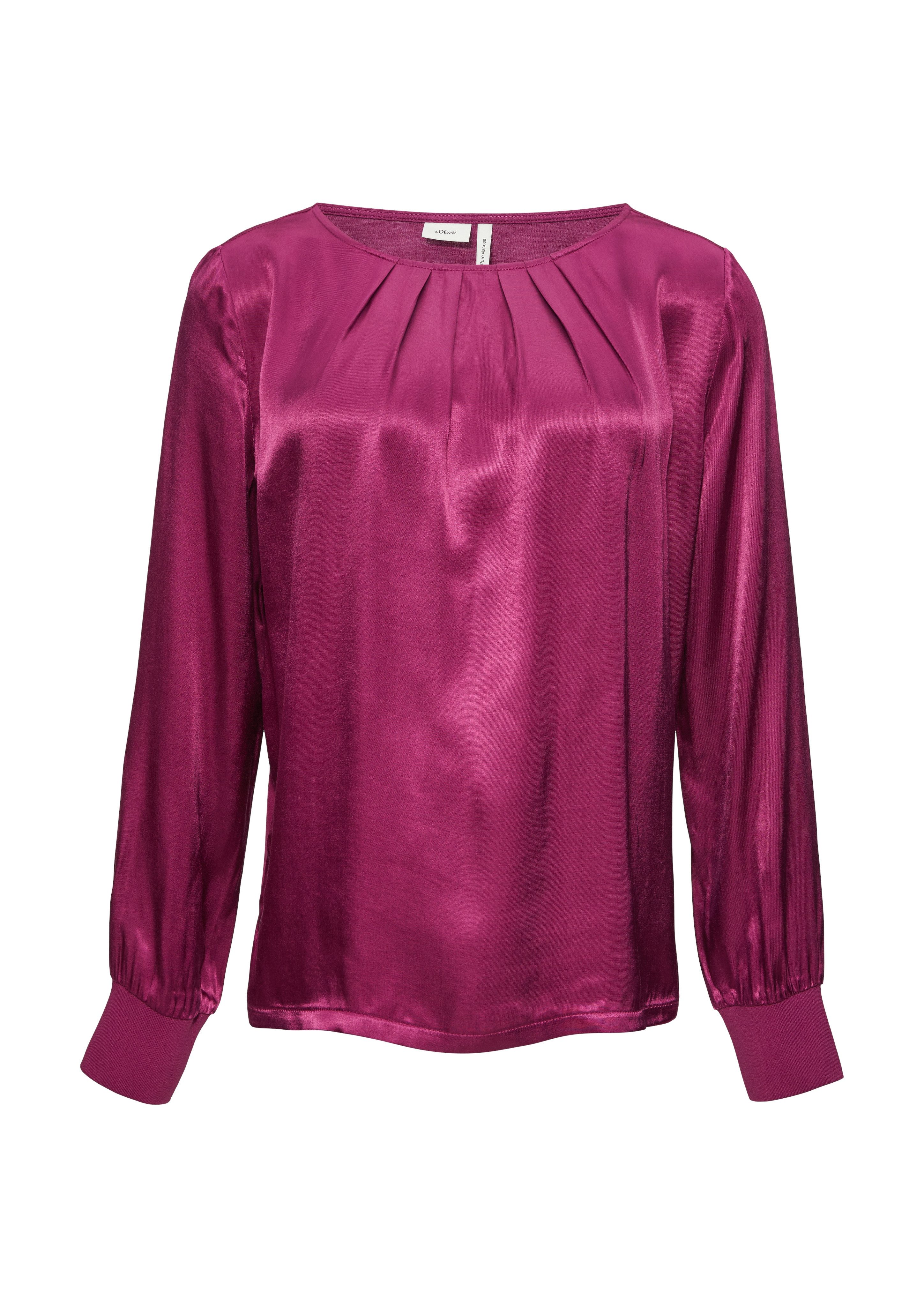 s.Oliver BLACK LABEL Shirt met lange mouwen met boothals