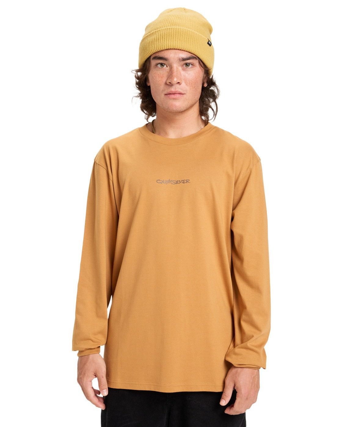 Quiksilver Shirt met lange mouwen Evo Snake Type heren t-shirts maat XL bruin