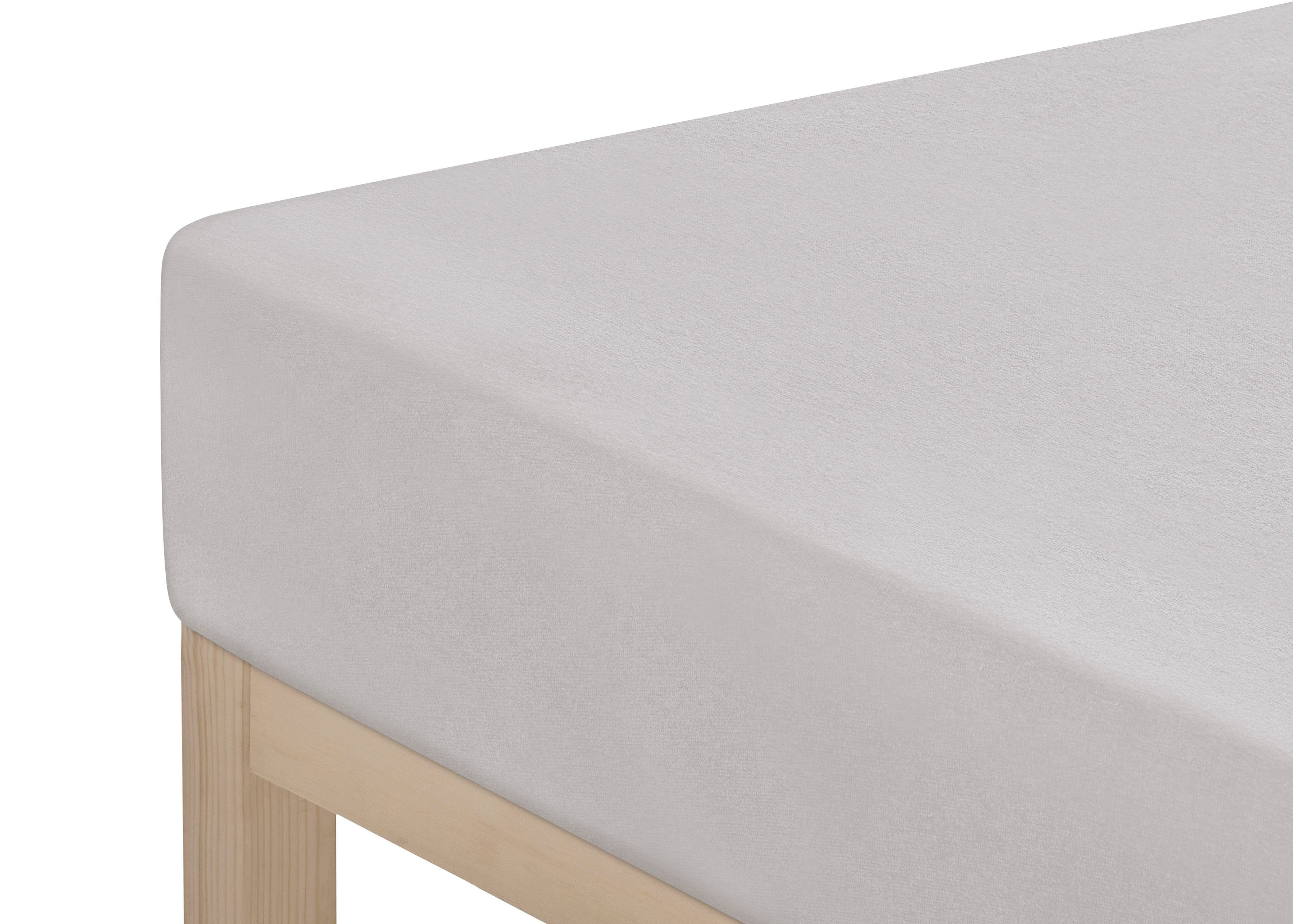 andas Hoeslaken Greta in mt. 90x200, 140x200 of 180x200 cm van katoen, voor matrassen tot 23 cm hoogte, laken, hoeslaken (1 stuk)