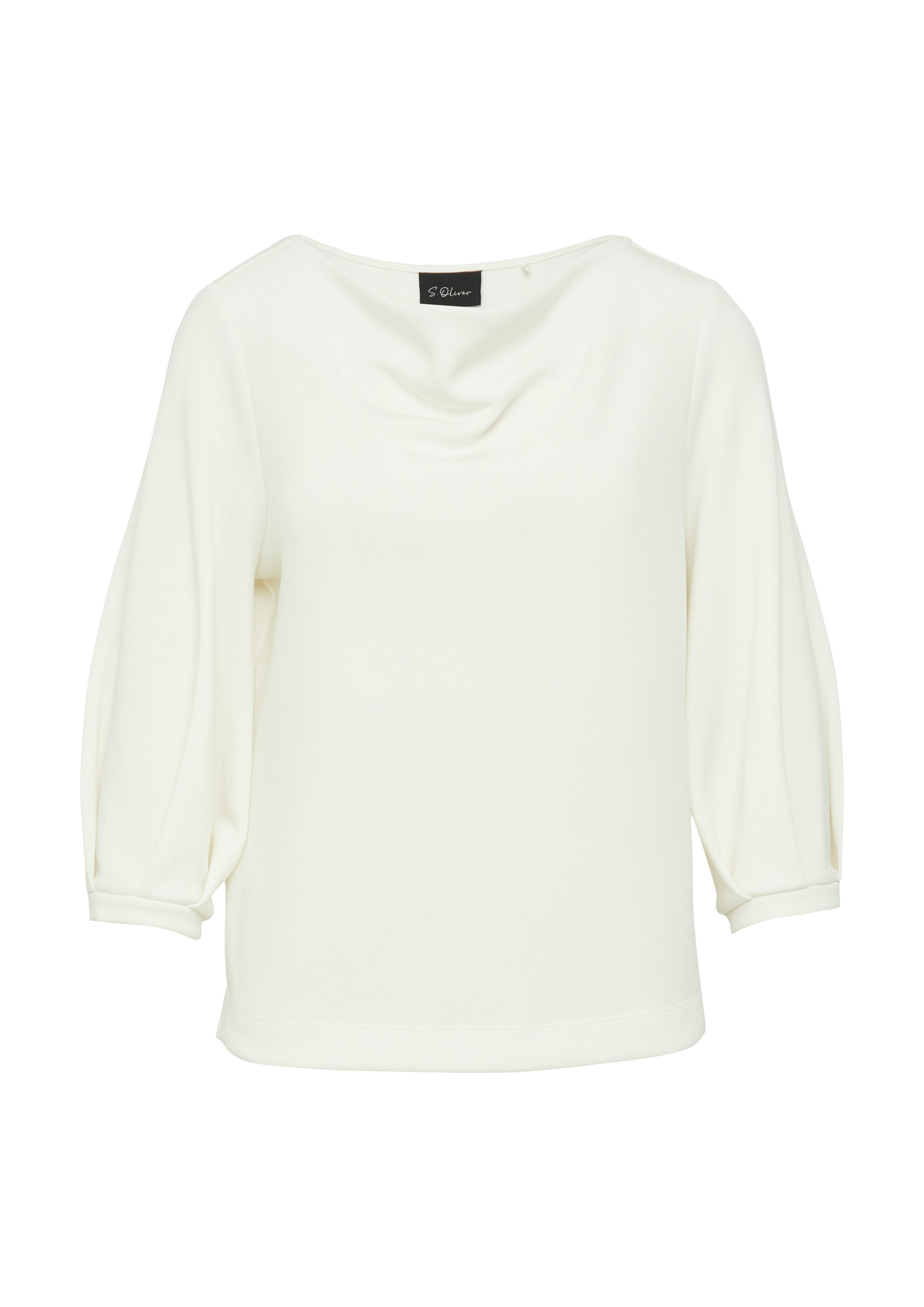 s.Oliver BLACK LABEL Sweatshirt van interlock jersey
