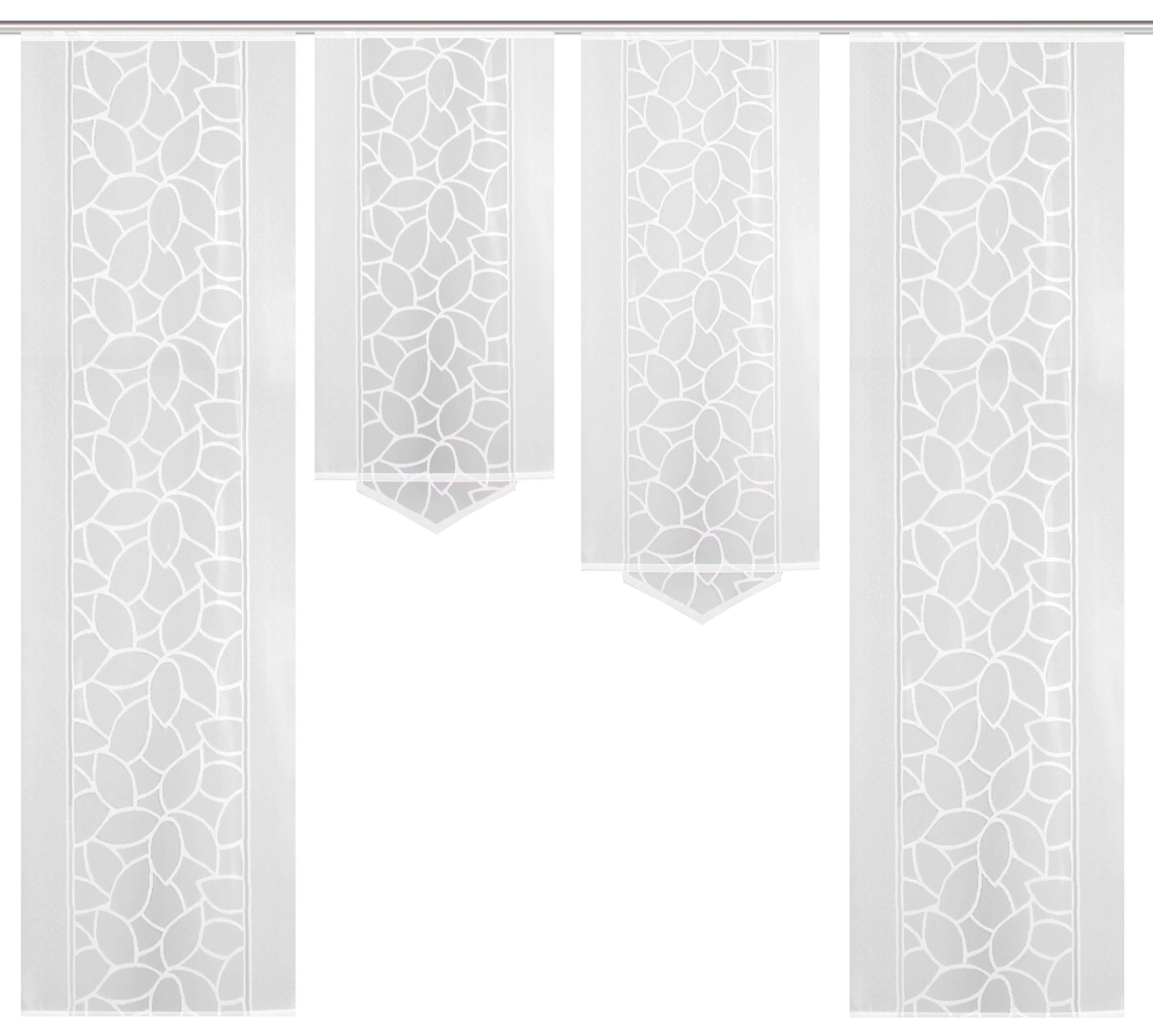 HOME WOHNIDEEN Paneelgordijn JENNA Paneelgordijn jacquard set (4 stuks)