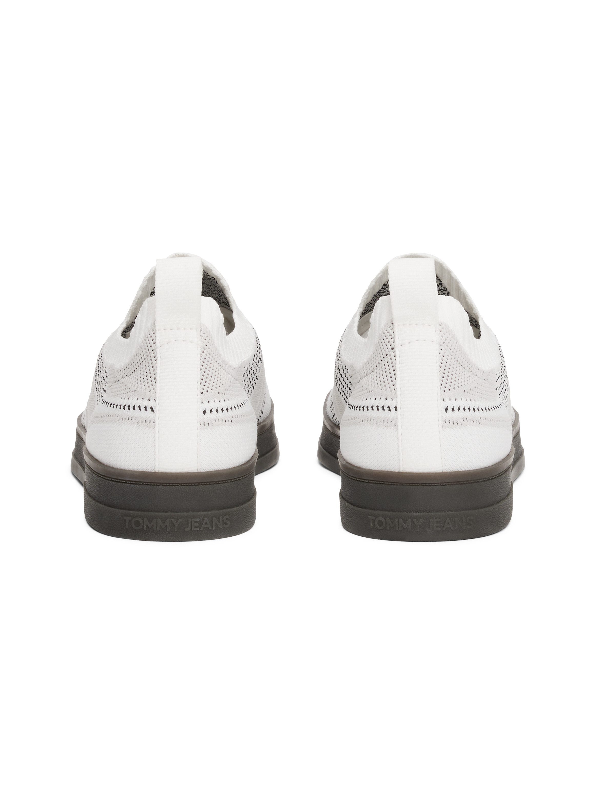 TOMMY JEANS Slip-on sneakers THE GREENWICH KNITTED , vrijetijdsschoen, halfschoen, instapschoen met praktische aantrek lus