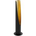 eglo led-tafellamp barbotto zwart, goud - oe6 x h39,5 cm - inclusief 1x gu10 (elk 4,5w, 400lm, 3000k) - warm witte lichtkleur - van staal - tafellamp - tafellamp - bureaulamp - bedlampje - nachtkastje - lamp zwart
