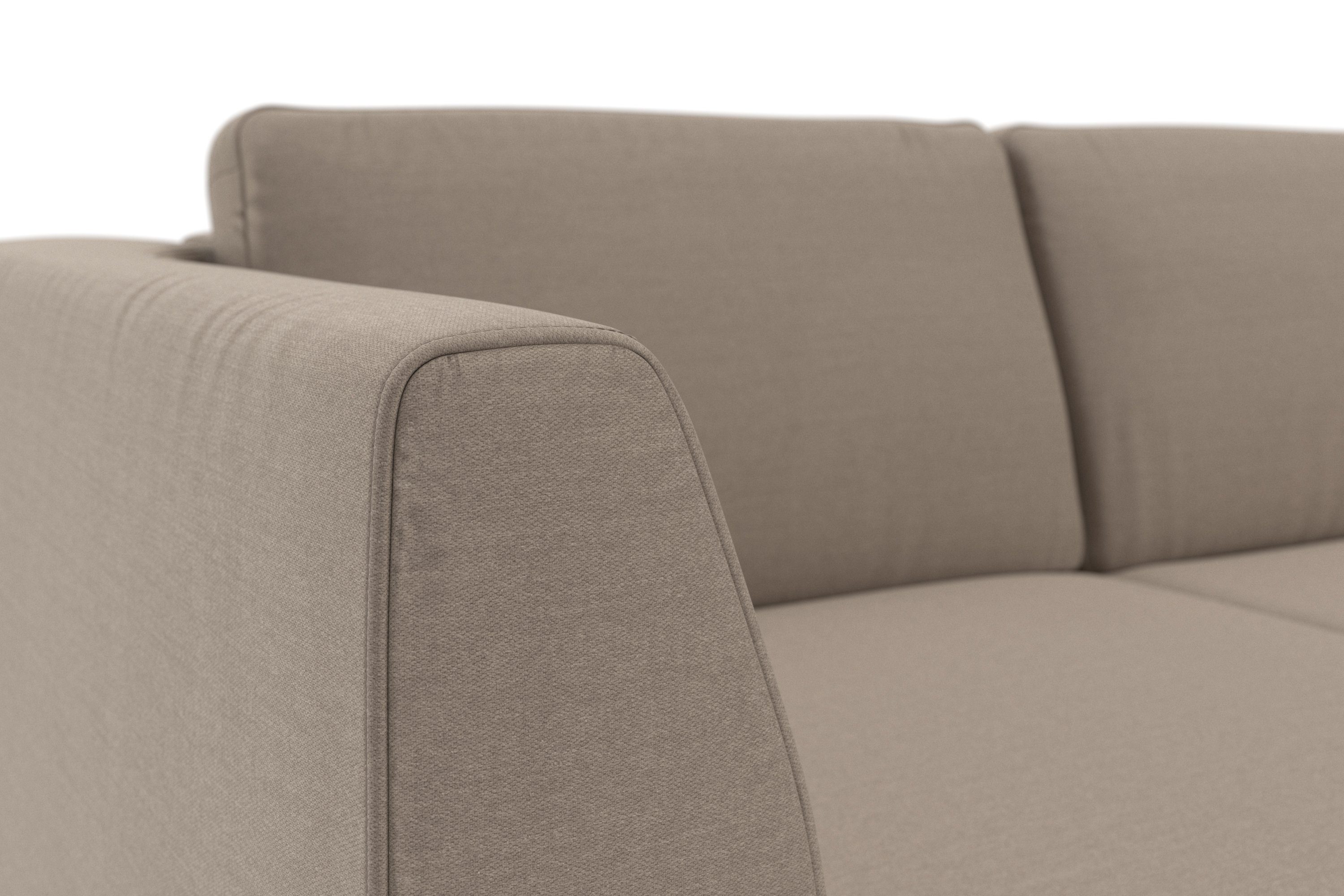 sit&more Hoekbank Olsen L-vorm inclusief zitdiepteverstelling, naar keuze met slaapfunctie, 15 cm hoog