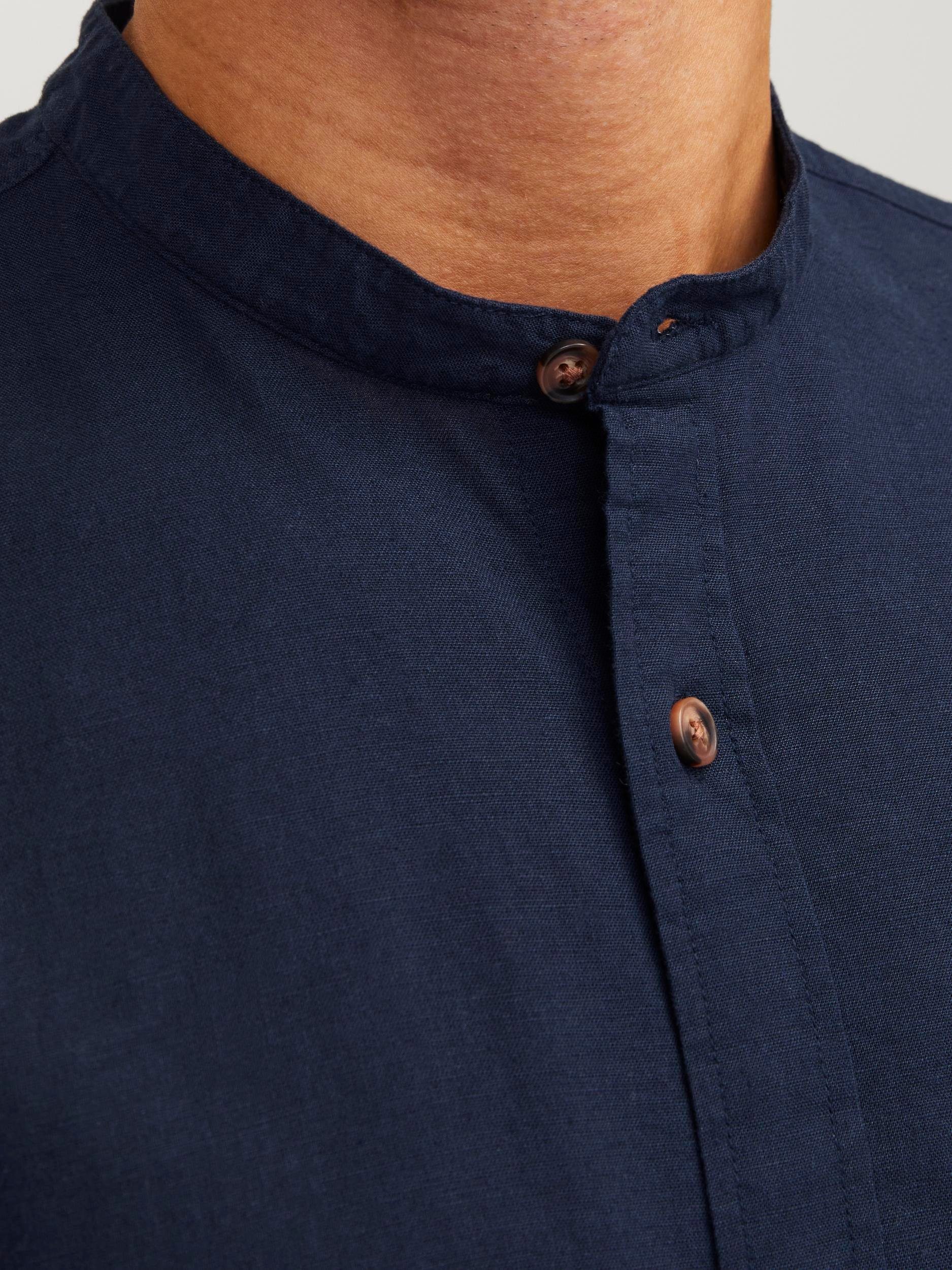Jack & Jones Overhemd met lange mouwen JJESUMMER BAND LINEN BLEND SHIRT LS SN
