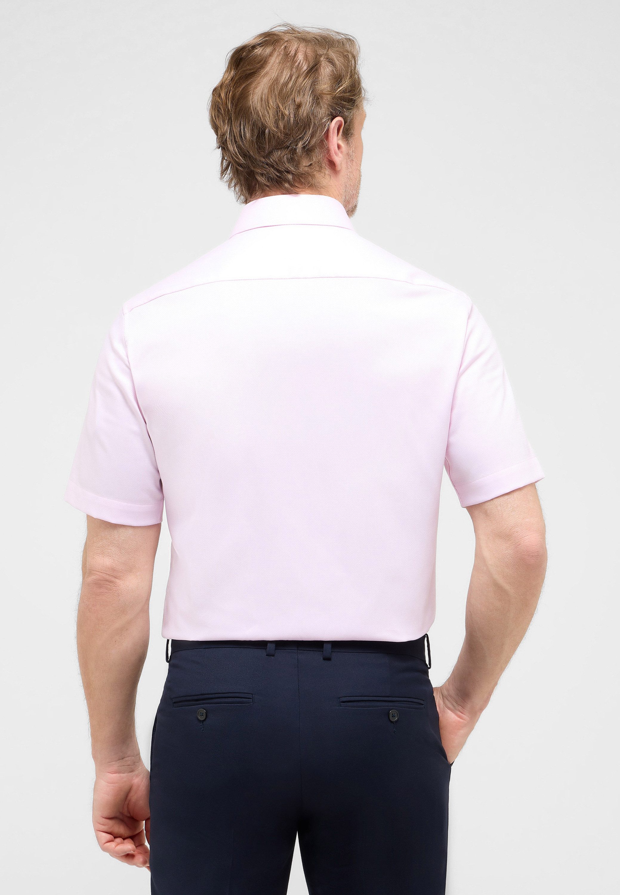 Eterna Overhemd met korte mouwen MODERN FIT NON IRON (strijkvrij)