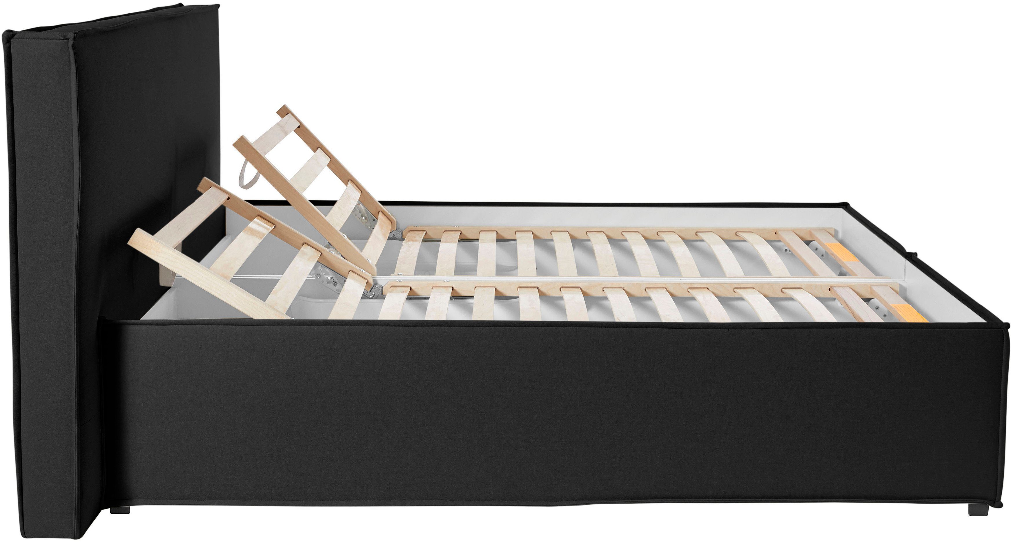 LeGer Home by Lena Gercke Gestoffeerd bed Isaline naar keuze zonder matras of met 3 matrassoorten, hoofdbordhoogte 107 cm