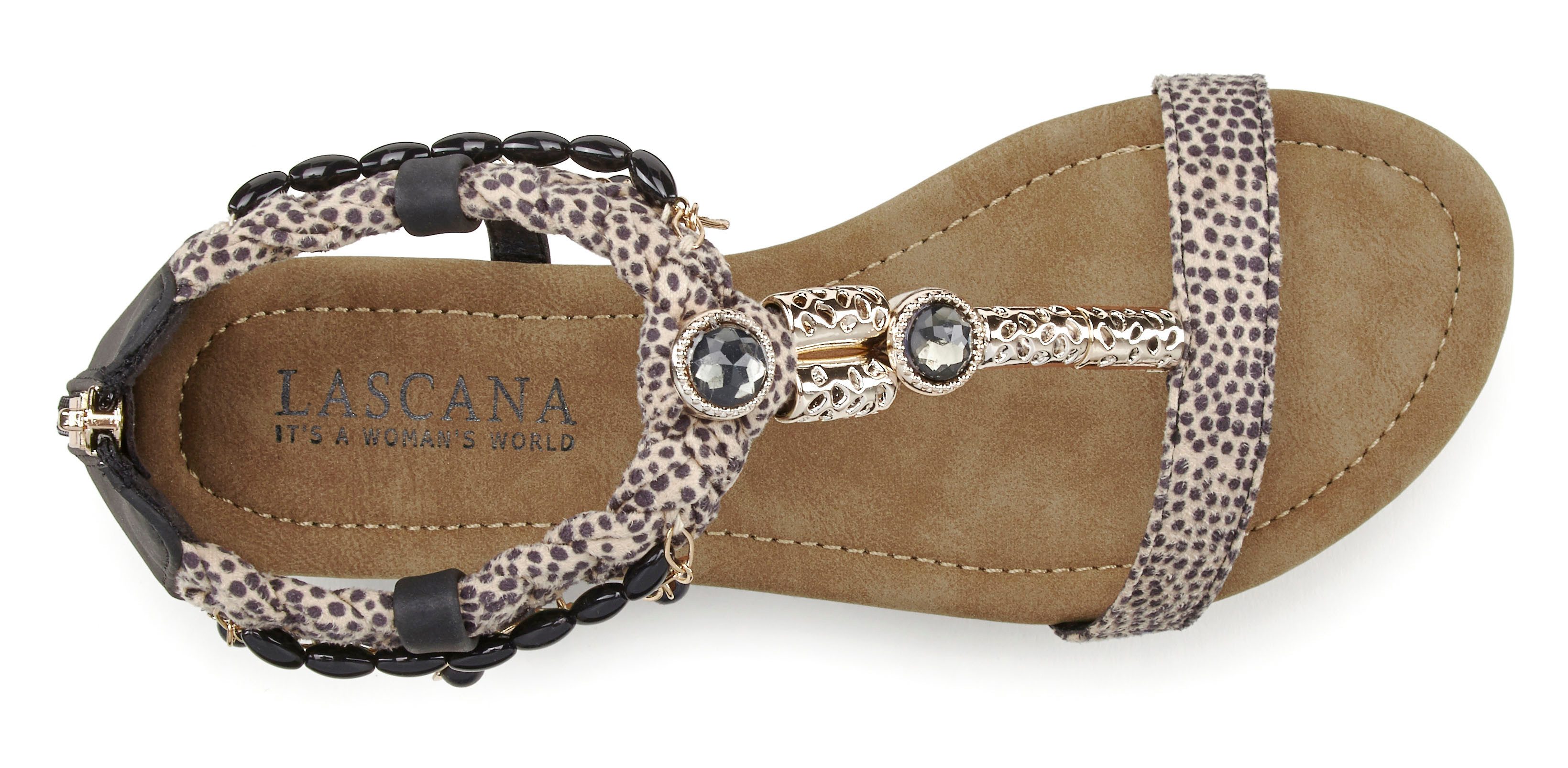 Lascana Sandalen Zomerschoen Sandalette, zomerschoen in festival-look VEGAN