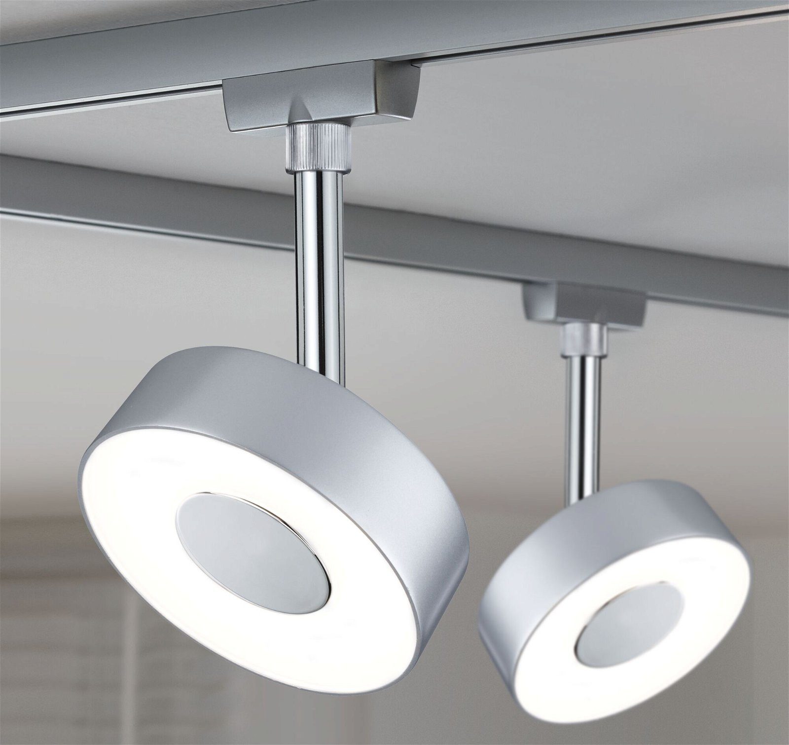 Paulmann Railsysteem-lampen URail rail spot Circle Enkelspot 160lm 5W 4000K 230V Chroom mat (1-delig)