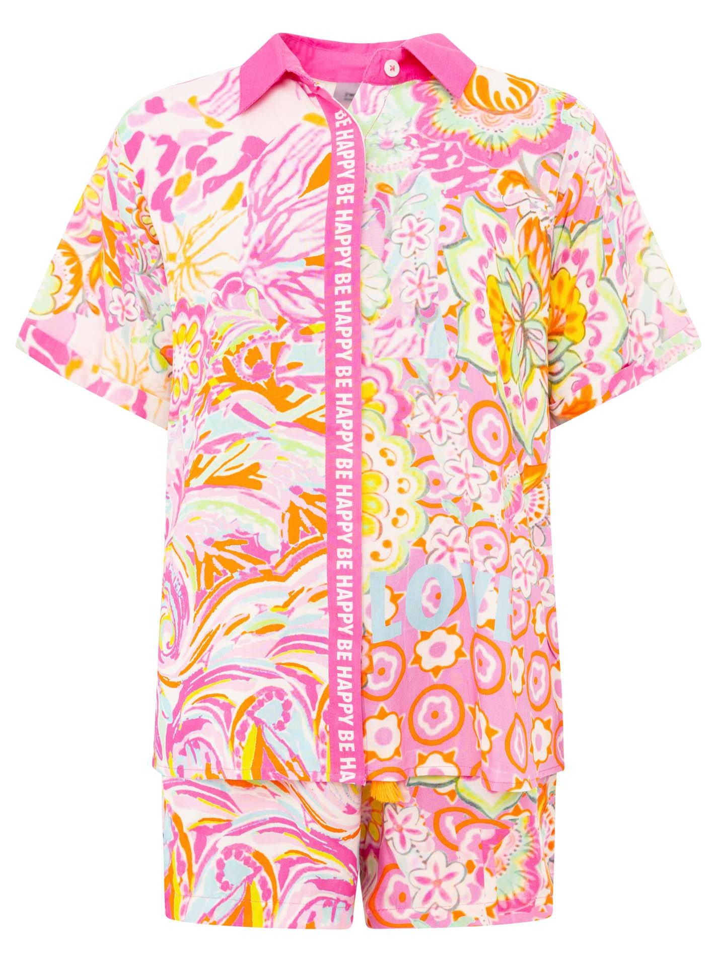 Zwillingsherz Shirtblouse "Power Aquarell"