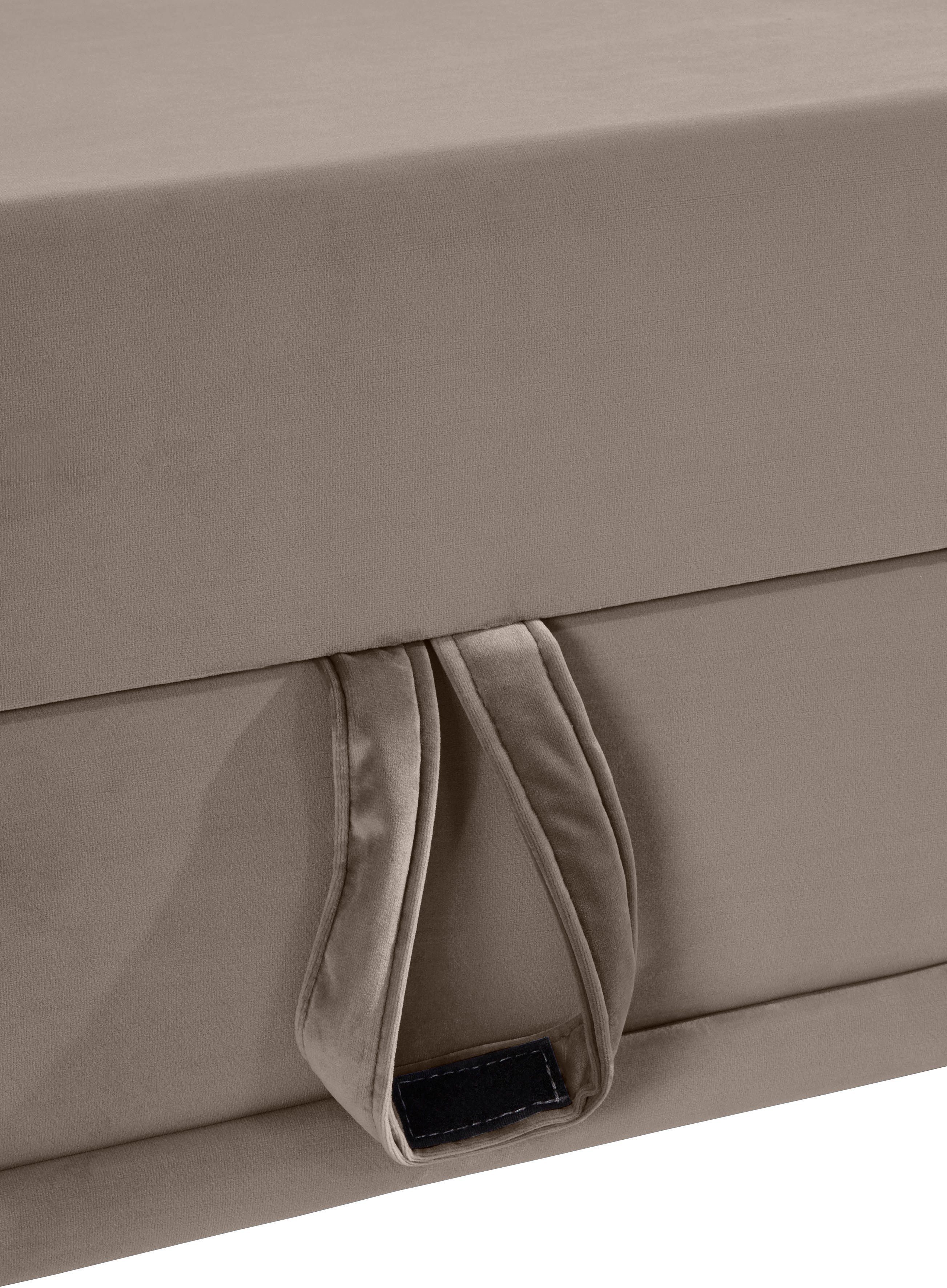 Places of Style Hoekbank Costello L-vorm, met zitdiepteverstelling, armleuningverstelling en