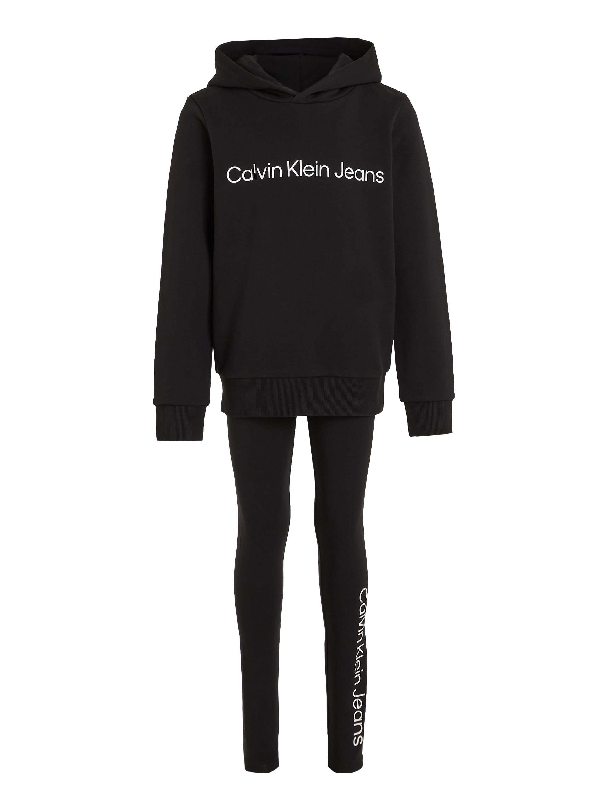 Calvin Klein Shirt met lange mouwen & legging INST.LOGO RLX.HOODIE LEGGING SET