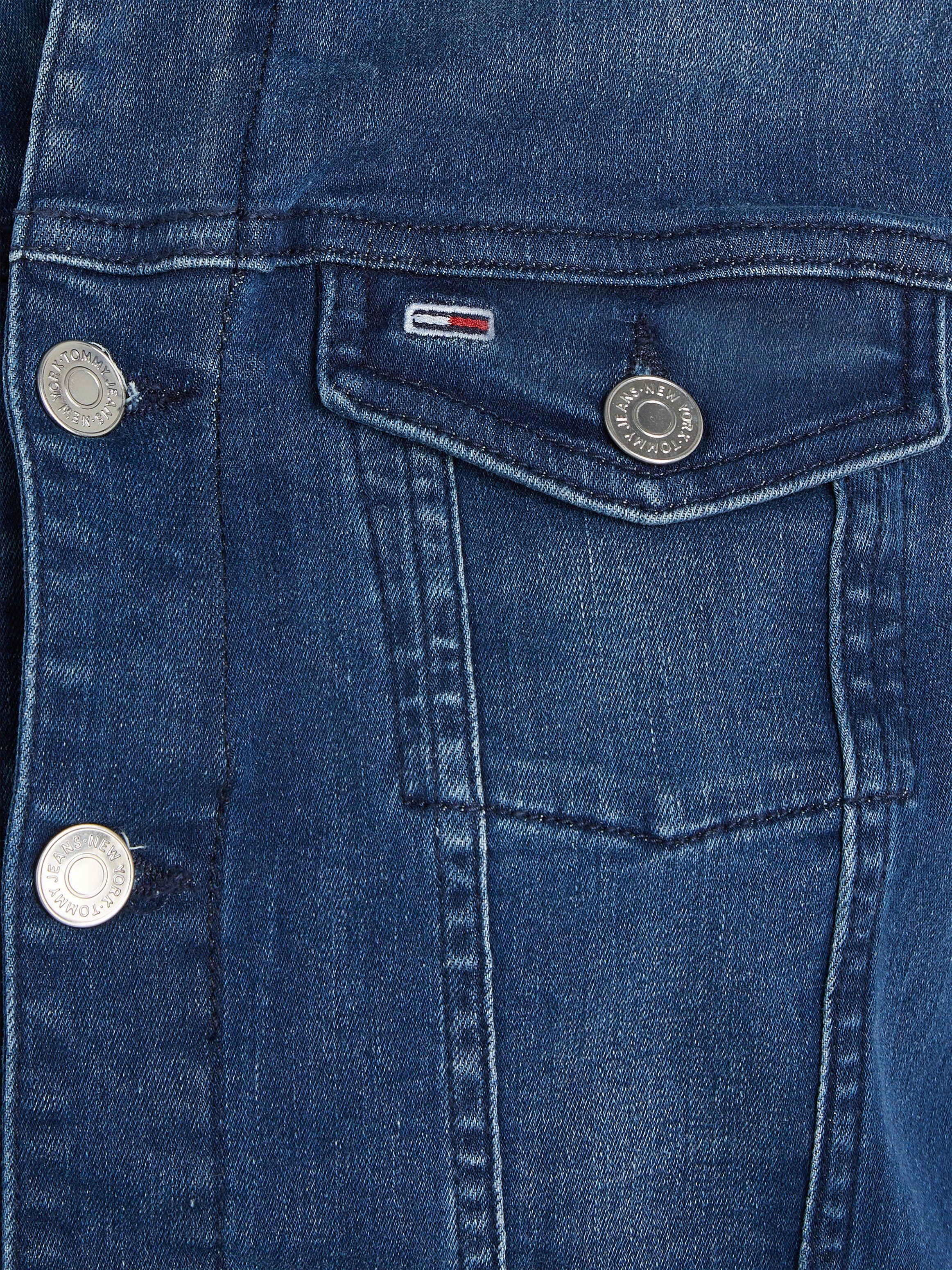 TOMMY Jeansjack VIVIANNE SLIM TRUCKER NNMBS met tommy jeans-logoknopen & merklabel
