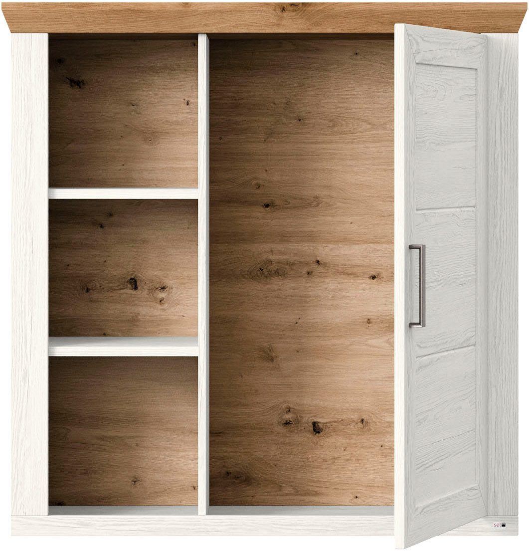set one by Musterring Hangkast York Type 23, met deur en open vakken, verlichting optioneel, B 105 cm