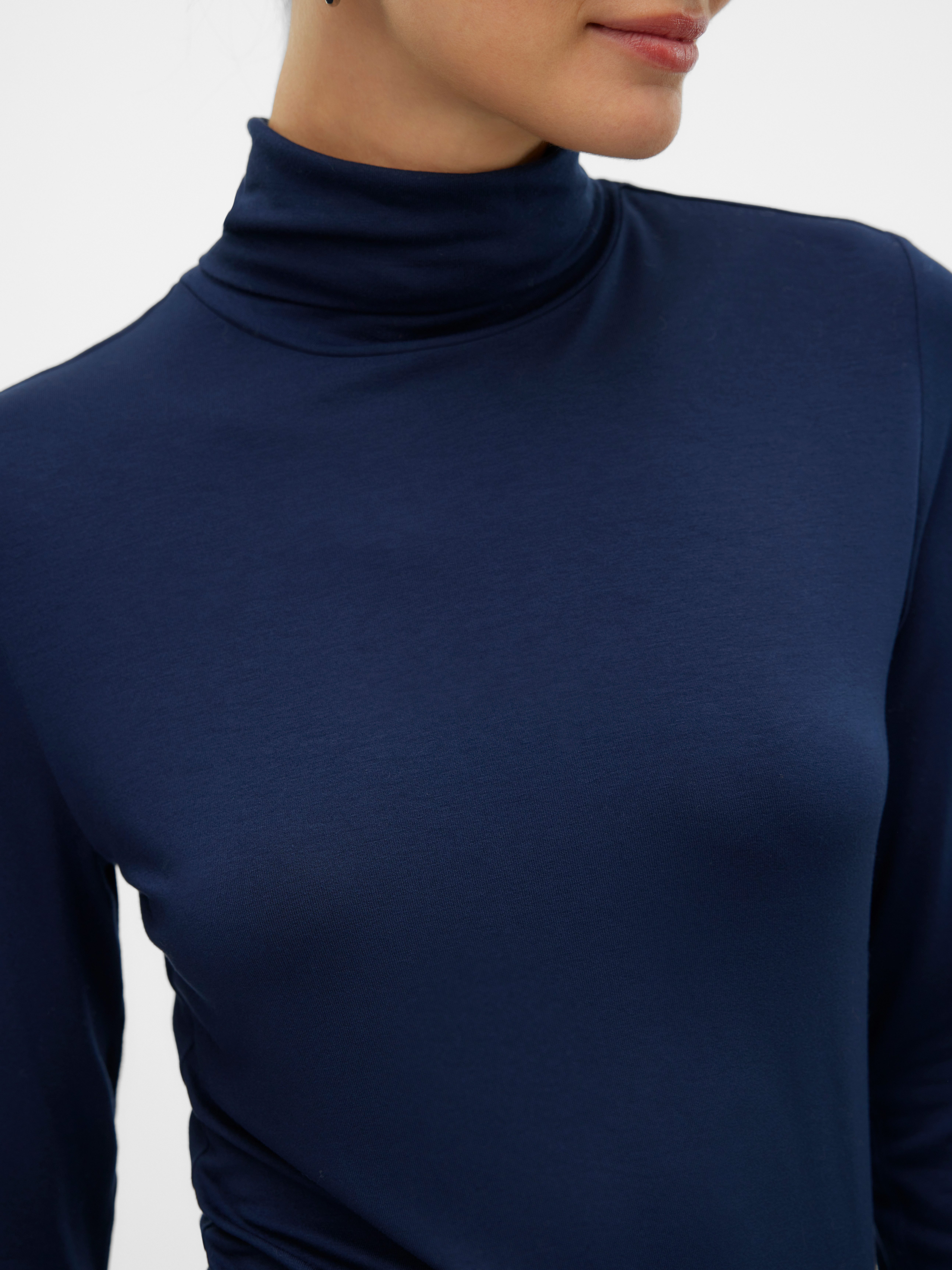 Vero Moda Shirt met lange mouwen VMALBERTE LS ROLLNECK TOP JRS NOOS