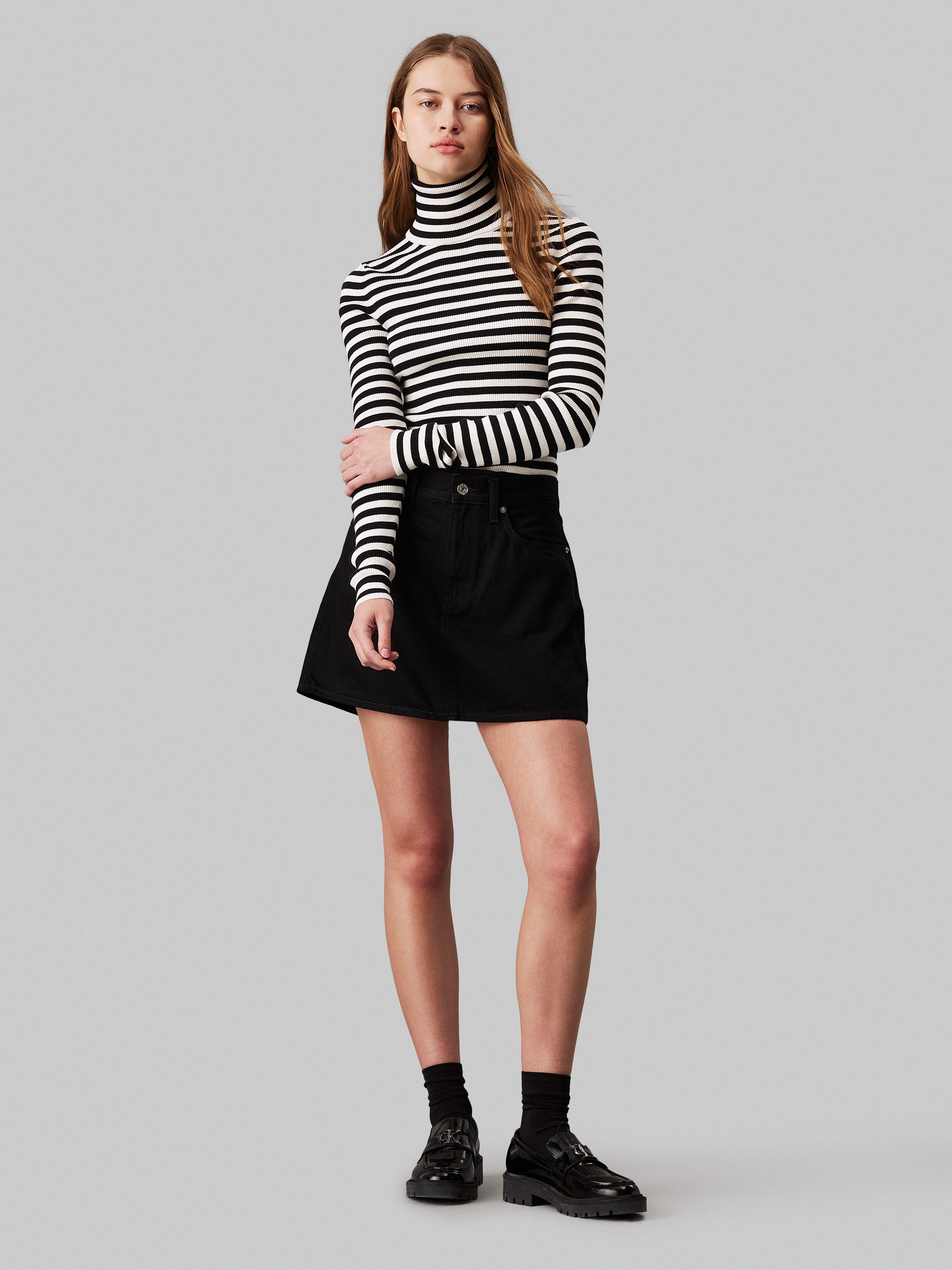 Calvin Klein Coltrui WOVEN LABEL ROLL NECK SWEATER