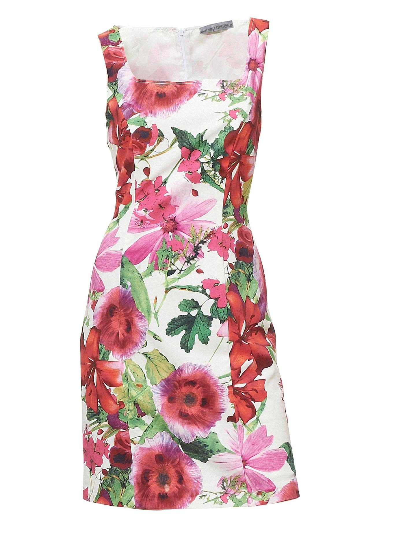 ashley brooke by heine gedessineerde jurk rood