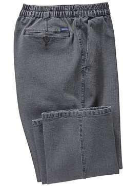 bruehl jeans met elastische band grijs