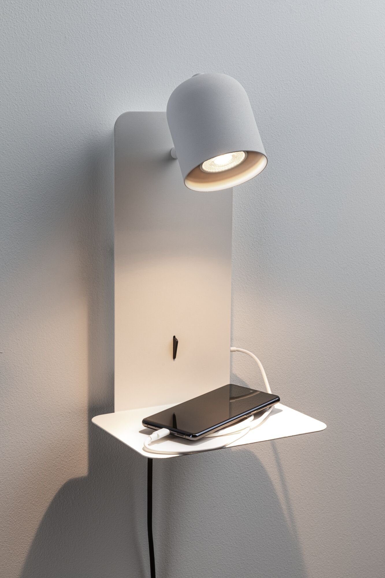 Paulmann Wandlamp Malena max. 1x5W USBC 230V Metaal