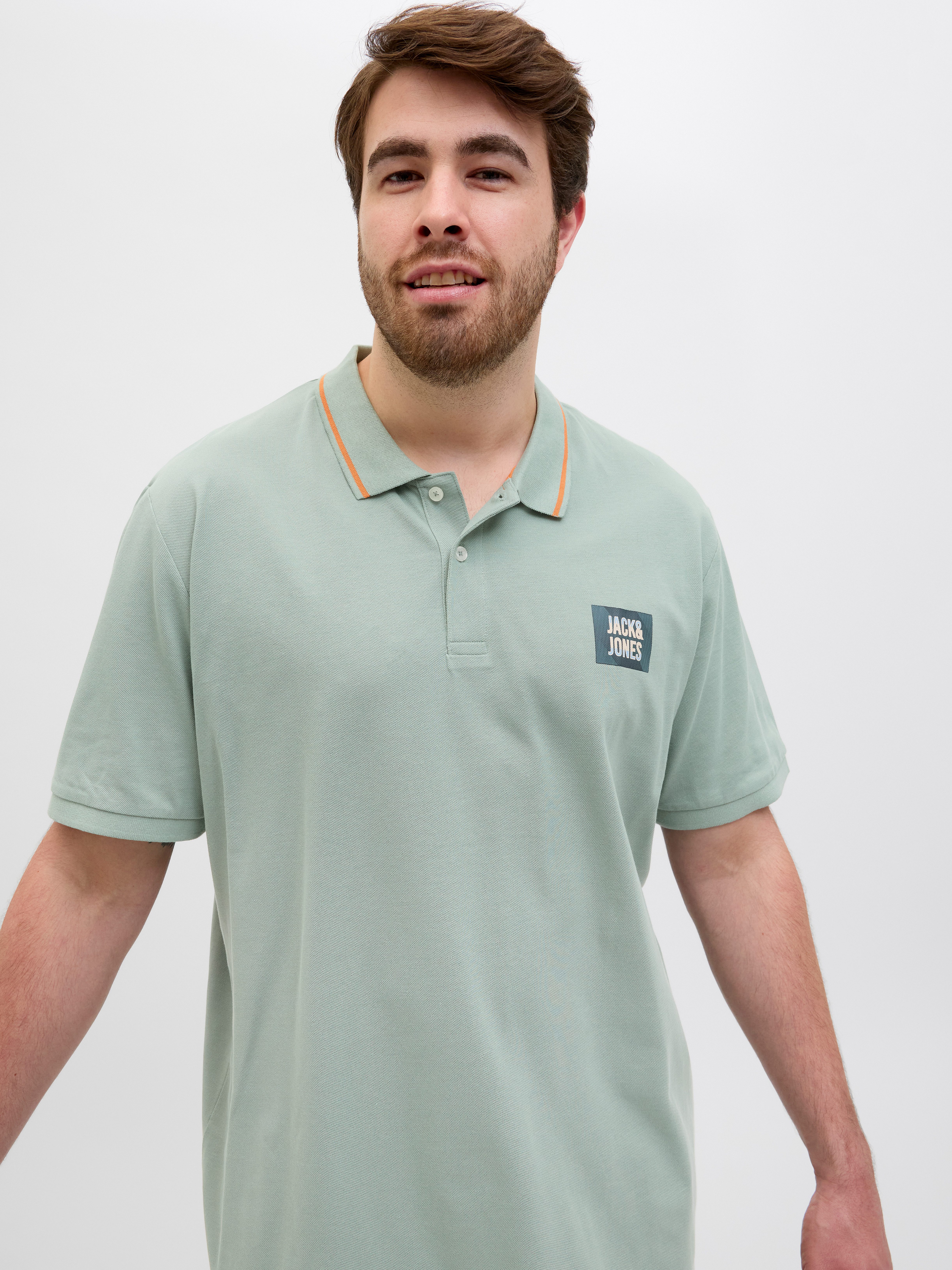 Jack & Jones PlusSize Poloshirt JJHUDSON POLO SS PLS