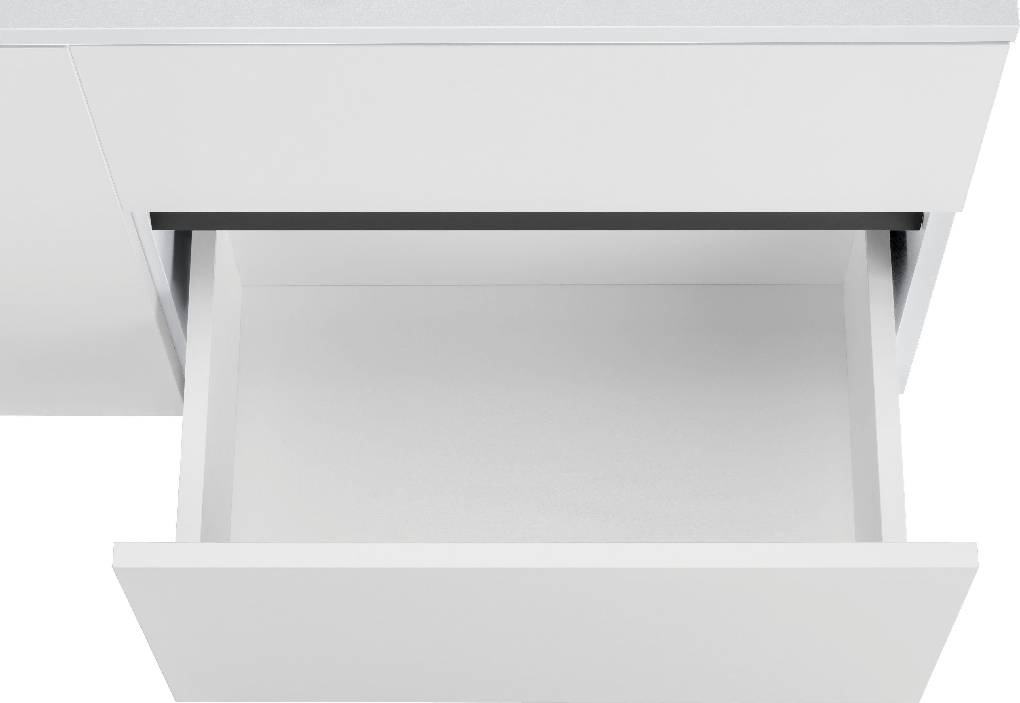 Home affaire Wastafelonderkast Wisla voor wandmontage, sifonaansluiting, push-to-open functie, breedte 80 cm