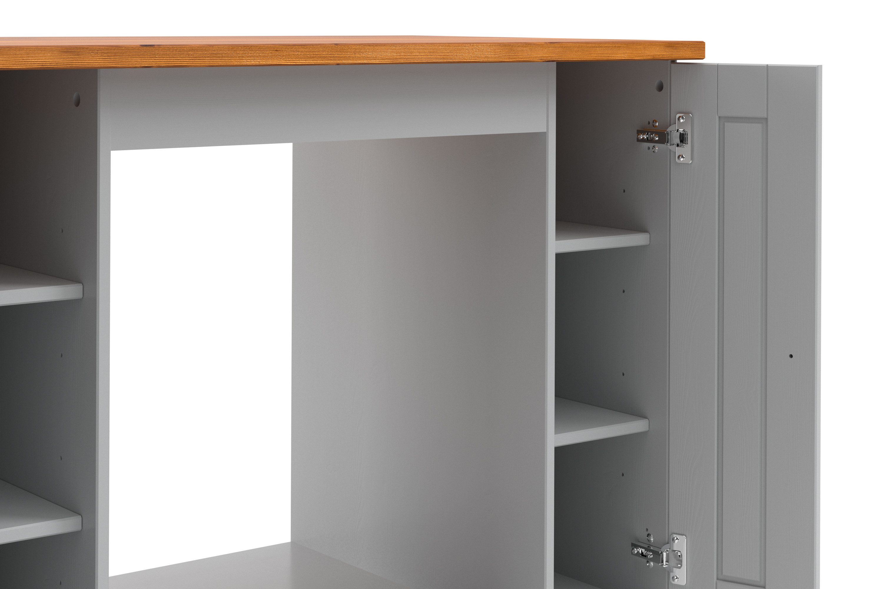 Home affaire Ombouwkast voor oven Alby2 Met metalen grepen, breedte 100 cm, zonder elektrische apparaten