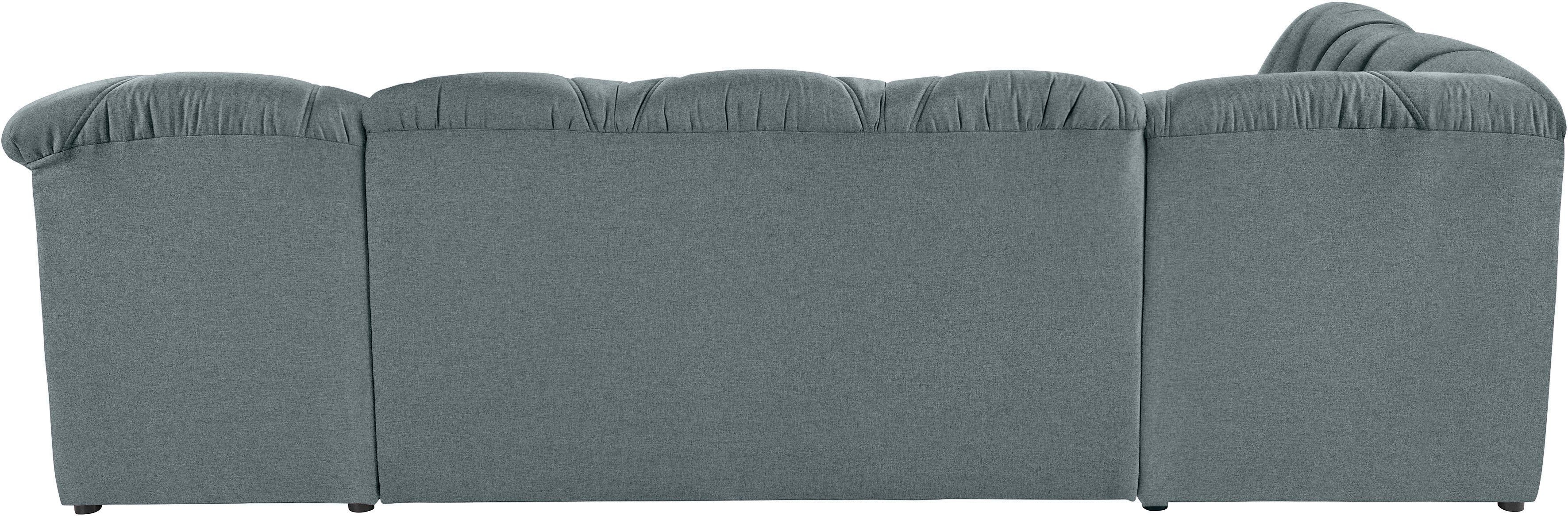 DOMO collection Zithoek Papenburg U-vorm in grote veelvoud aan kleuren, slaapfunctie naar keuze, vrij plaatsbaar