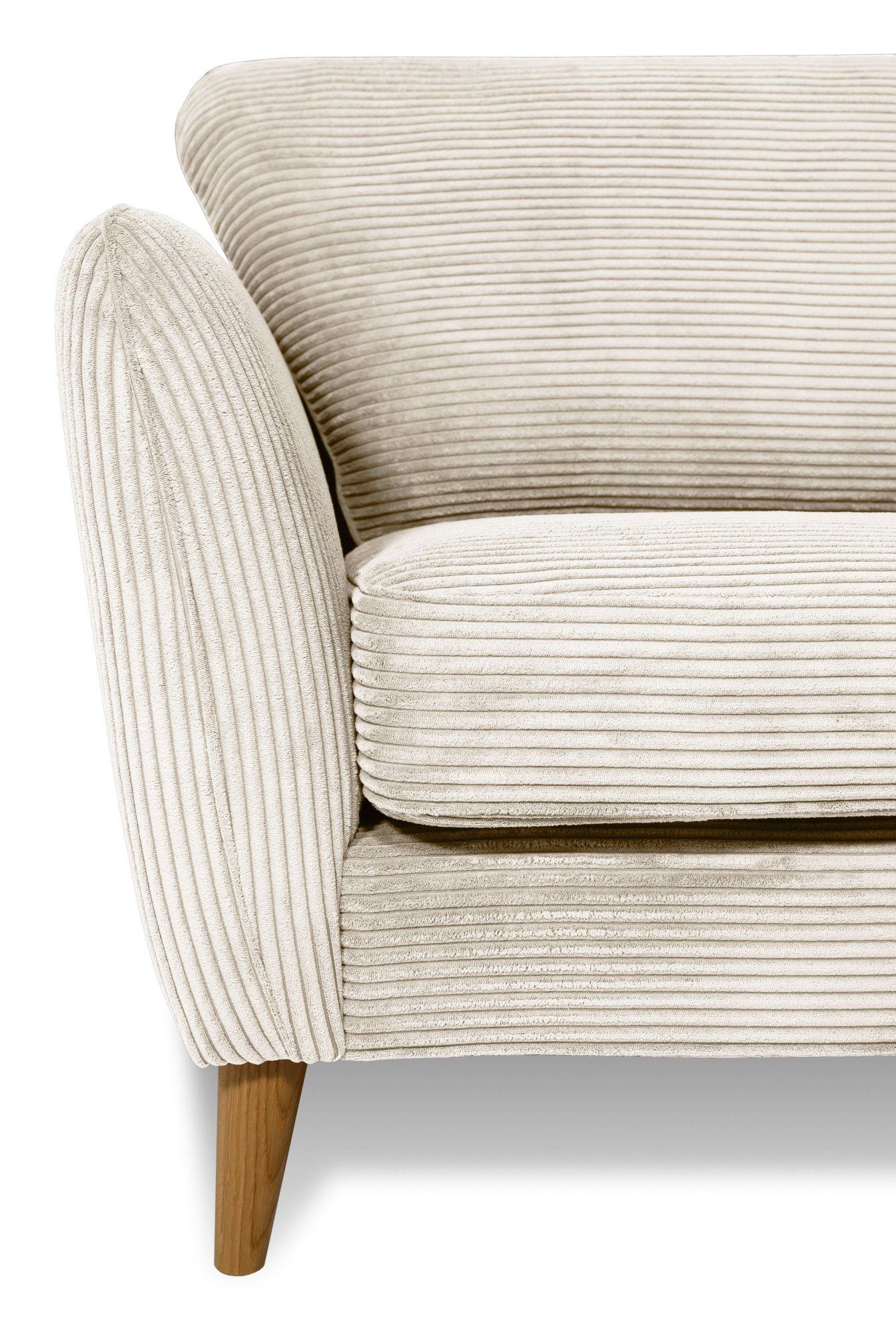 Home affaire 2-zitsbank MARSEILLE compact bank 170 cm, cord, vlakke weefsel, structuur, geweven stof