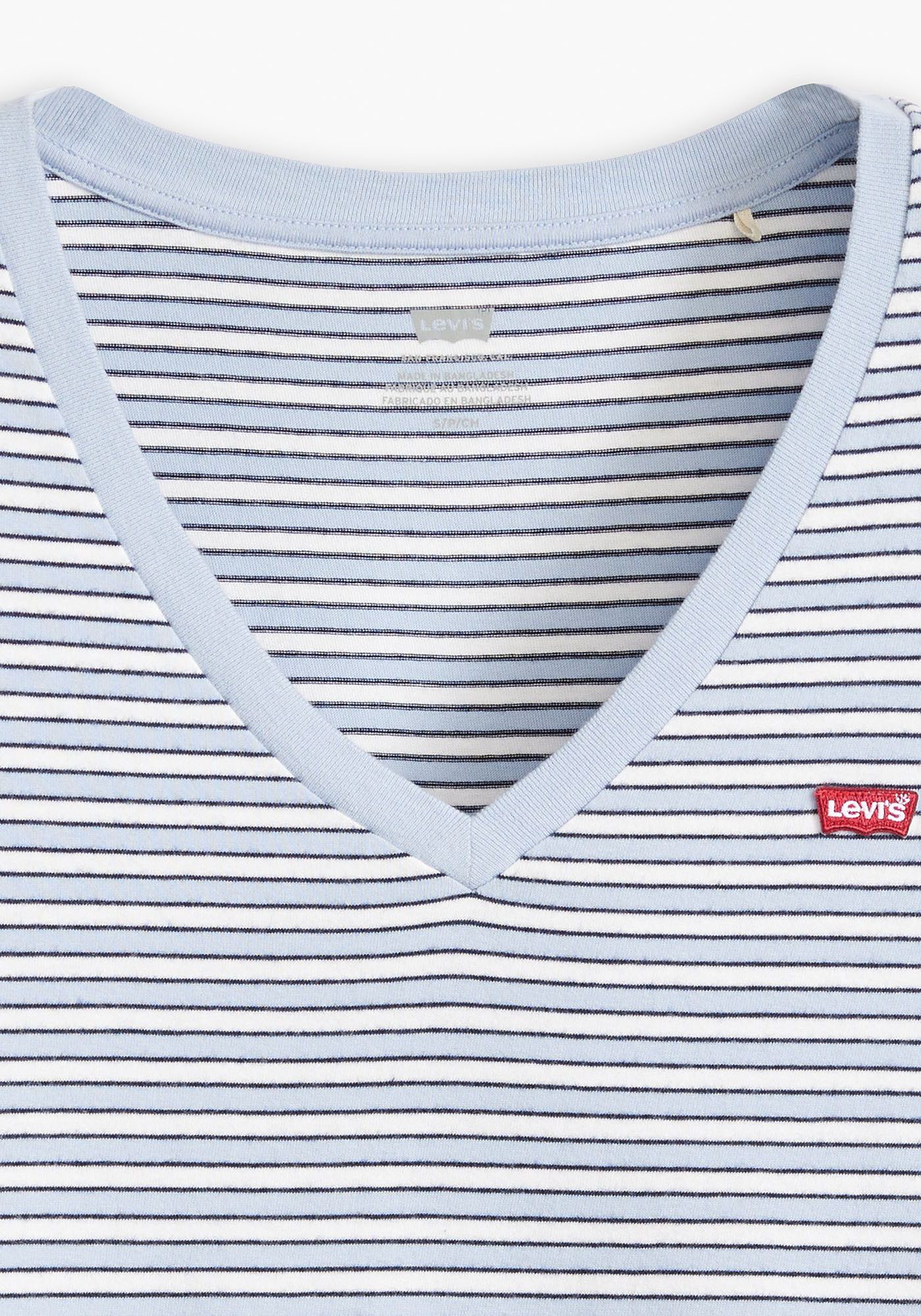 Levi's Shirt met V-hals PERFECT VNECK met mini-batwing-logoborduursel