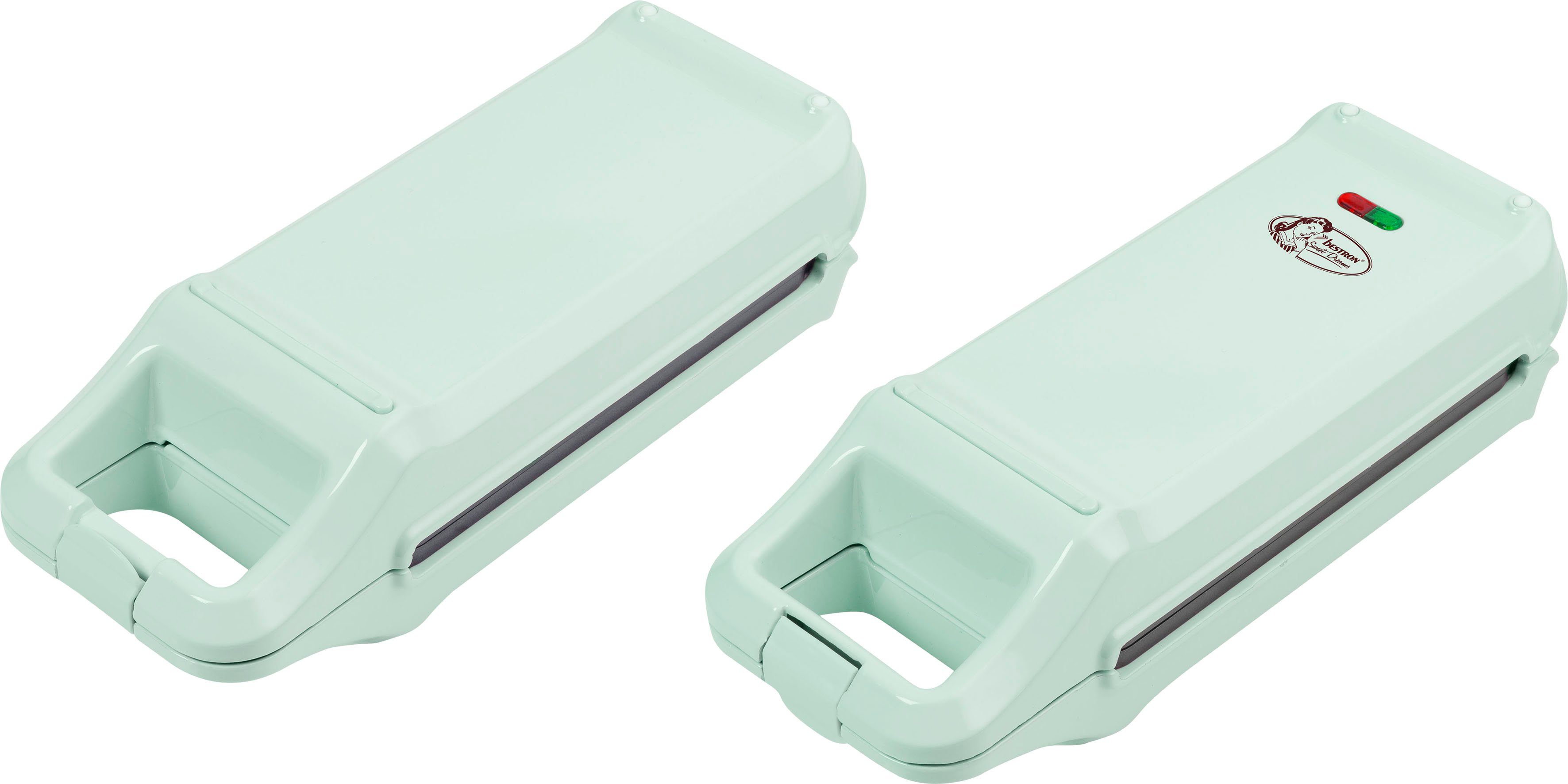 bestron Churro-maker ACHM200M Sweet Dreams Wafelijzer voor maximaal 4 Churros, retrodesign, mint