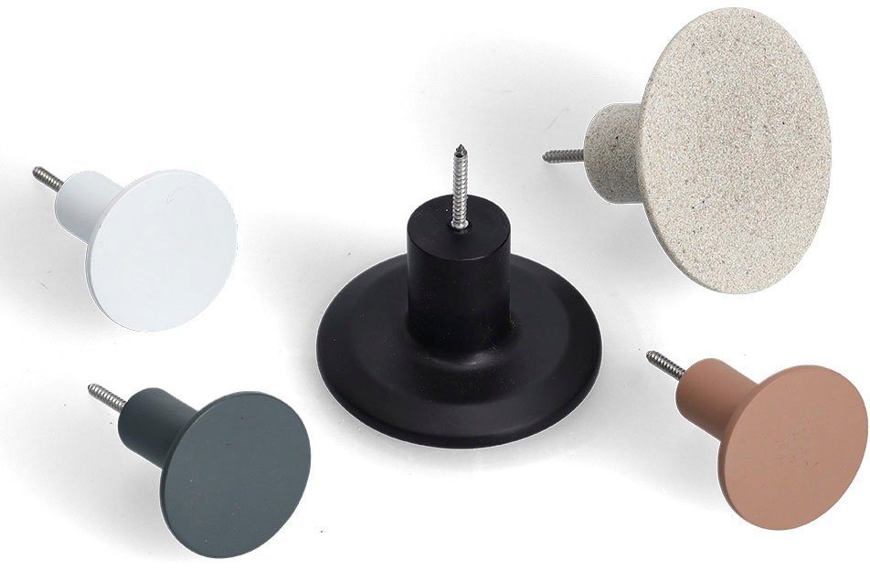 Zeller Present Wandhaak Polyresine (set, 5 stuks) wandkapstokken multicolor