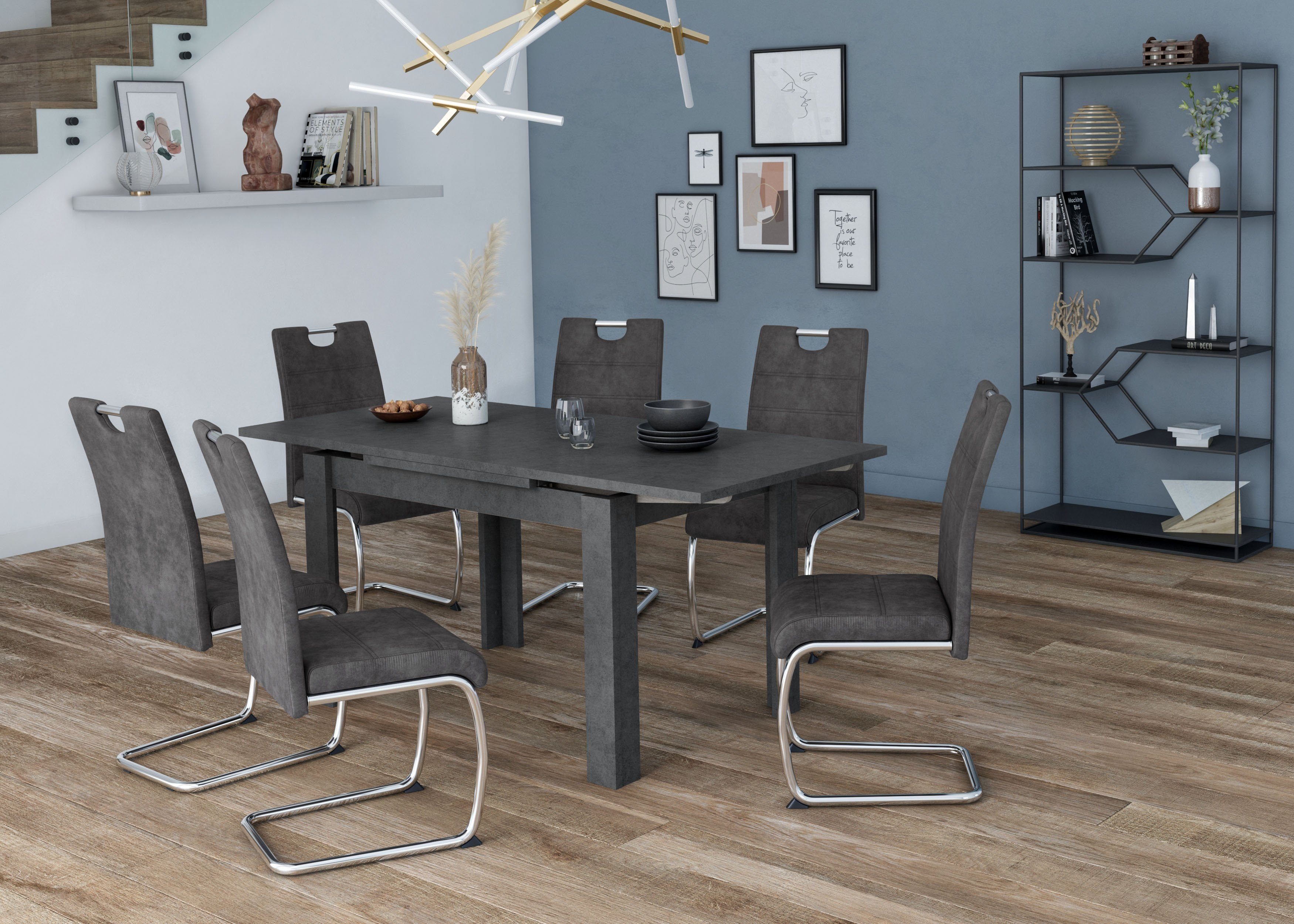 Mäusbacher Eettafel Monti BESTSELLER!, tafel, keukentafel, uittrekbare tafel uit te trekken tot 136 cm