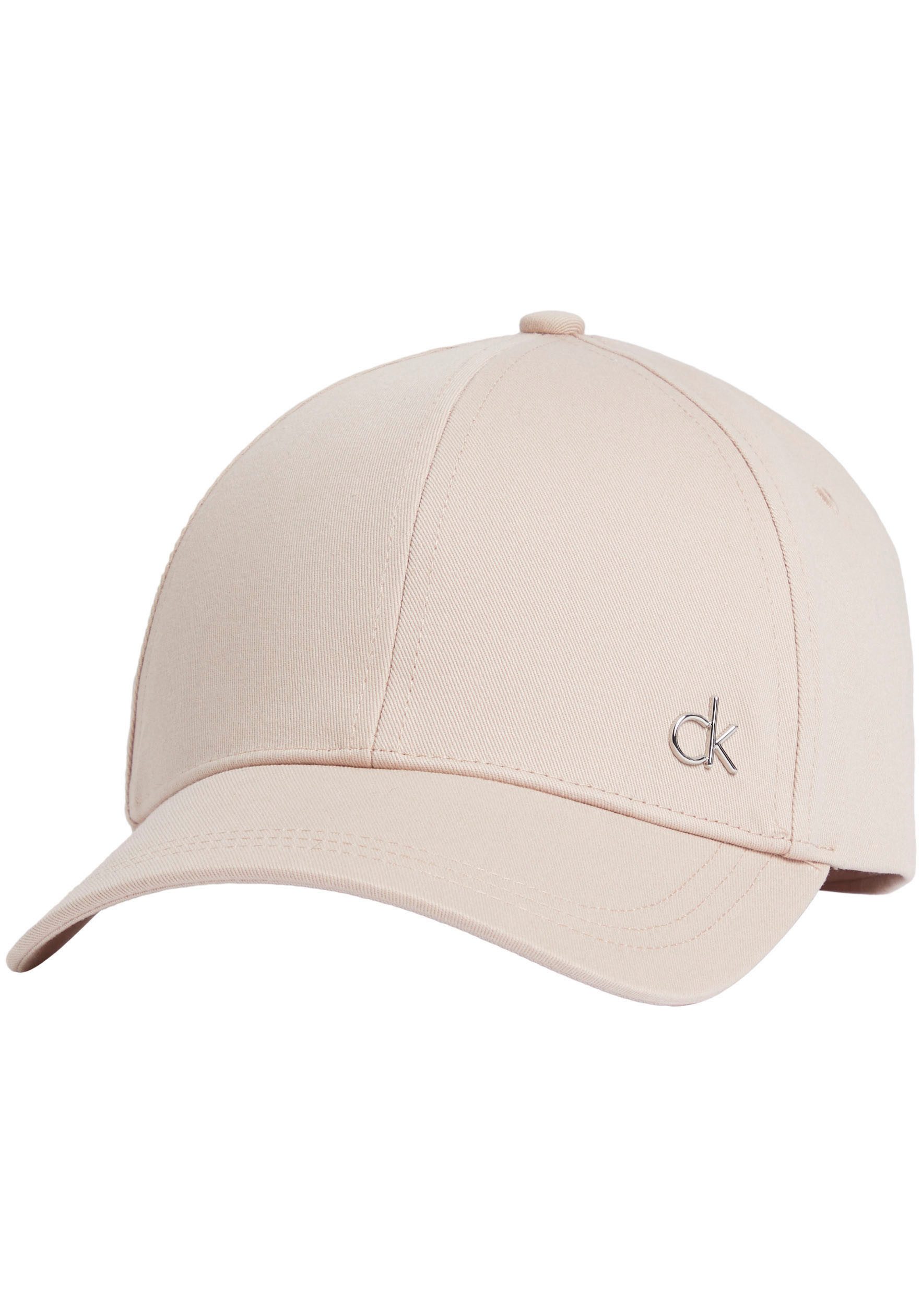 Calvin Klein Baseball pet CK METAL COTTON CAP Logoprand op de klem sluiting