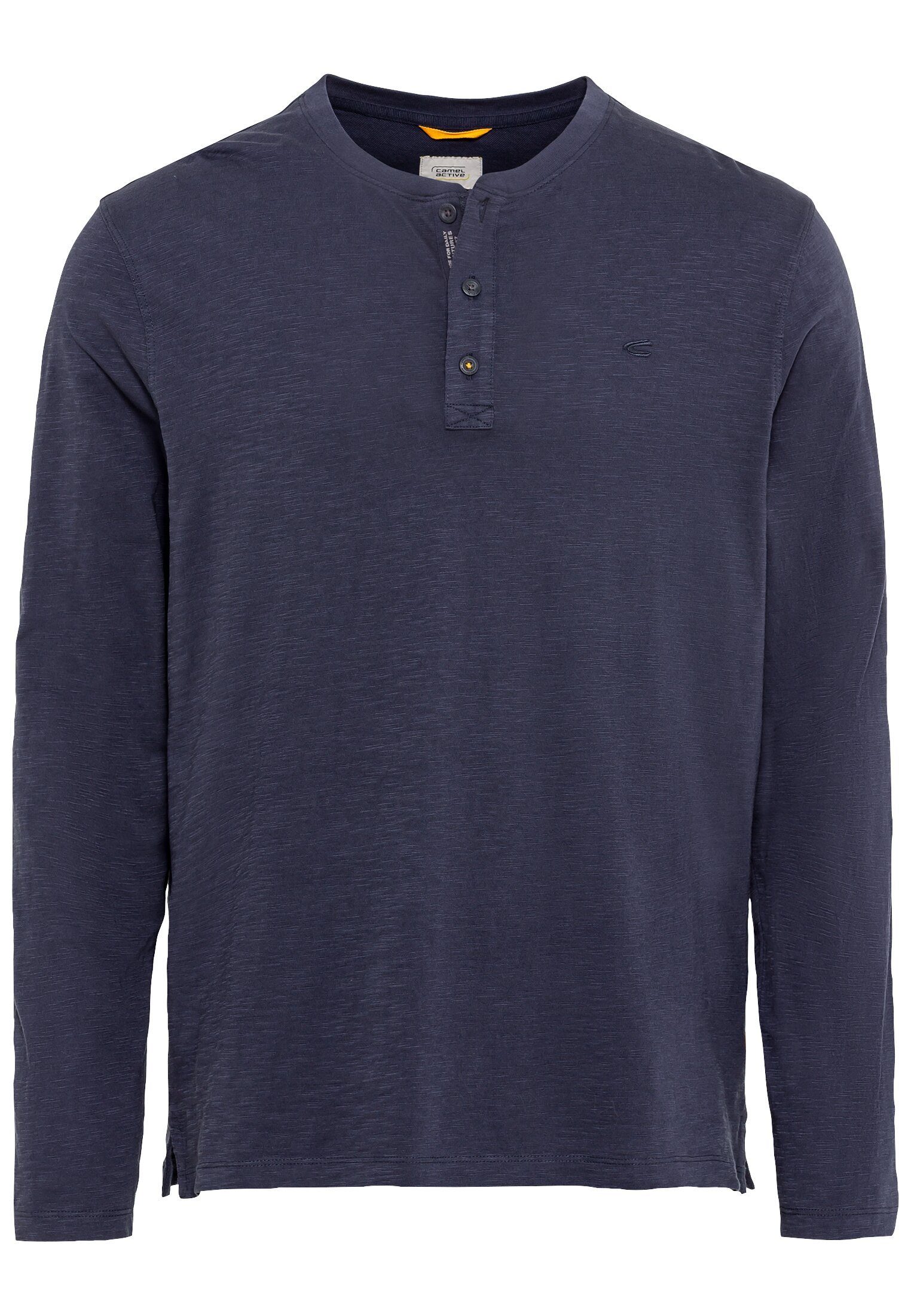 camel active Henleyshirt met geborduurd logo