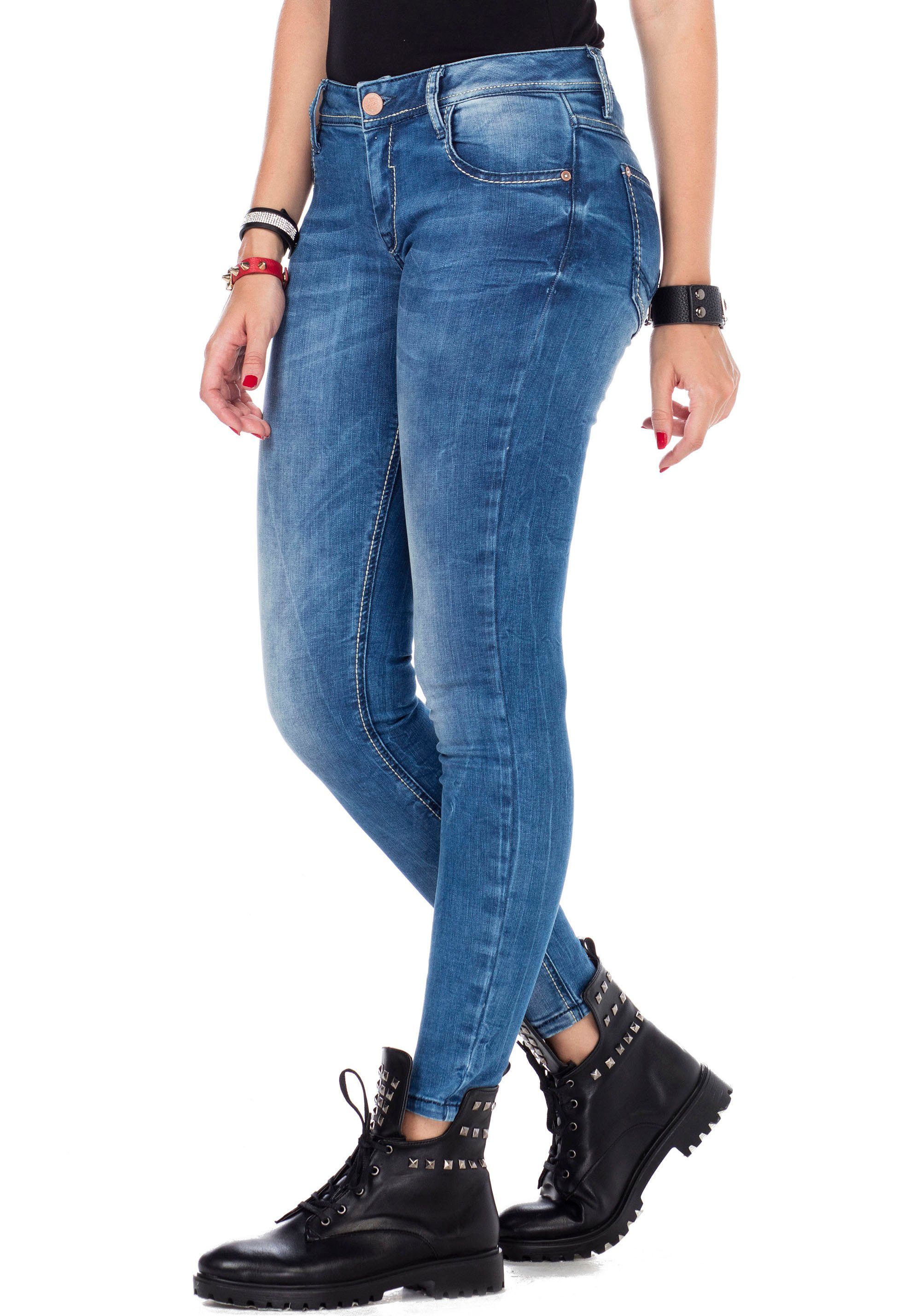 Cipo & Baxx Slim fit jeans met stretch
