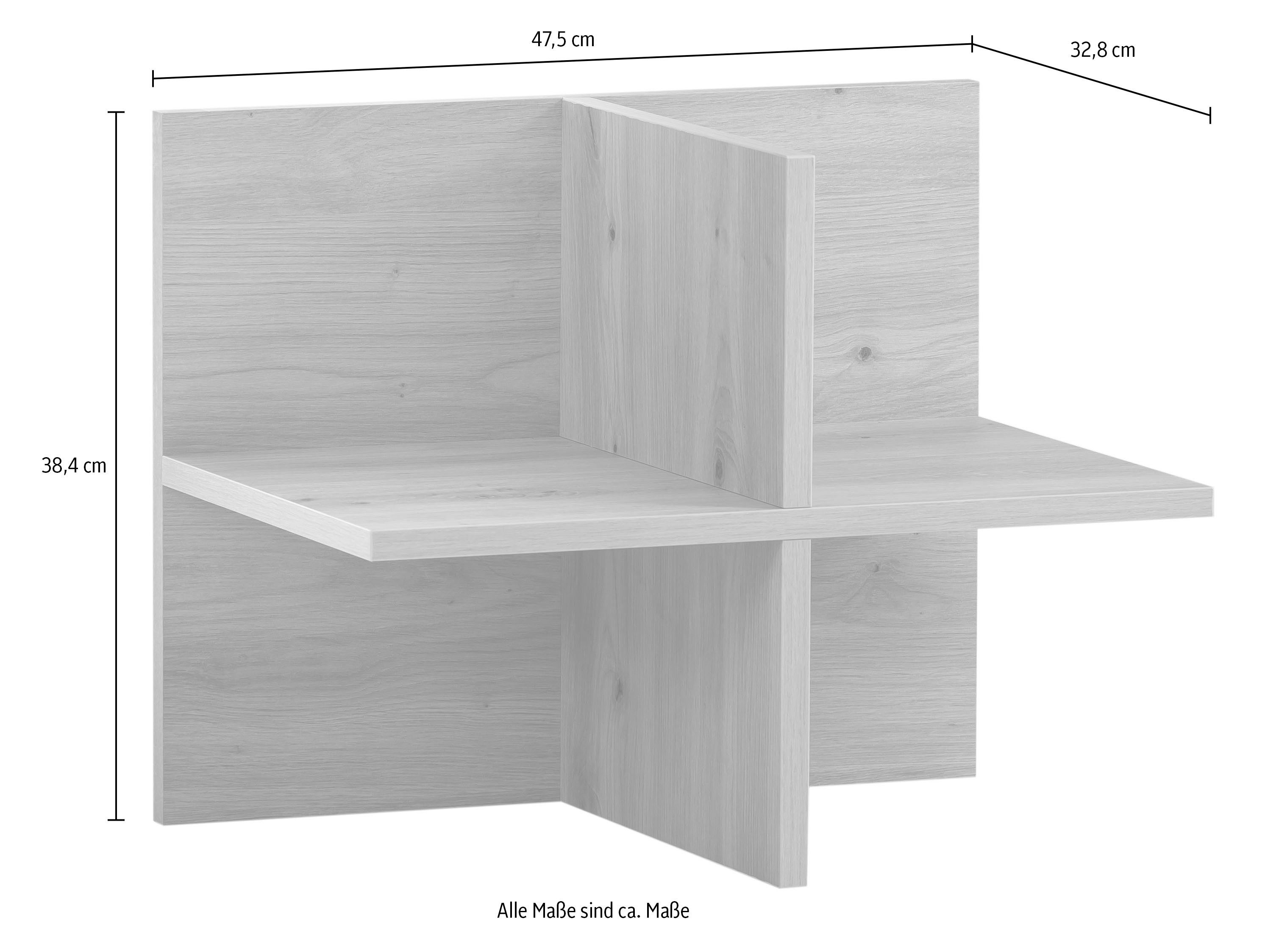 Schildmeyer Indeling Hank, MADE IN GERMANY, breedte 47 cm Voelbare houtstructuur, combineerbaar met open planken