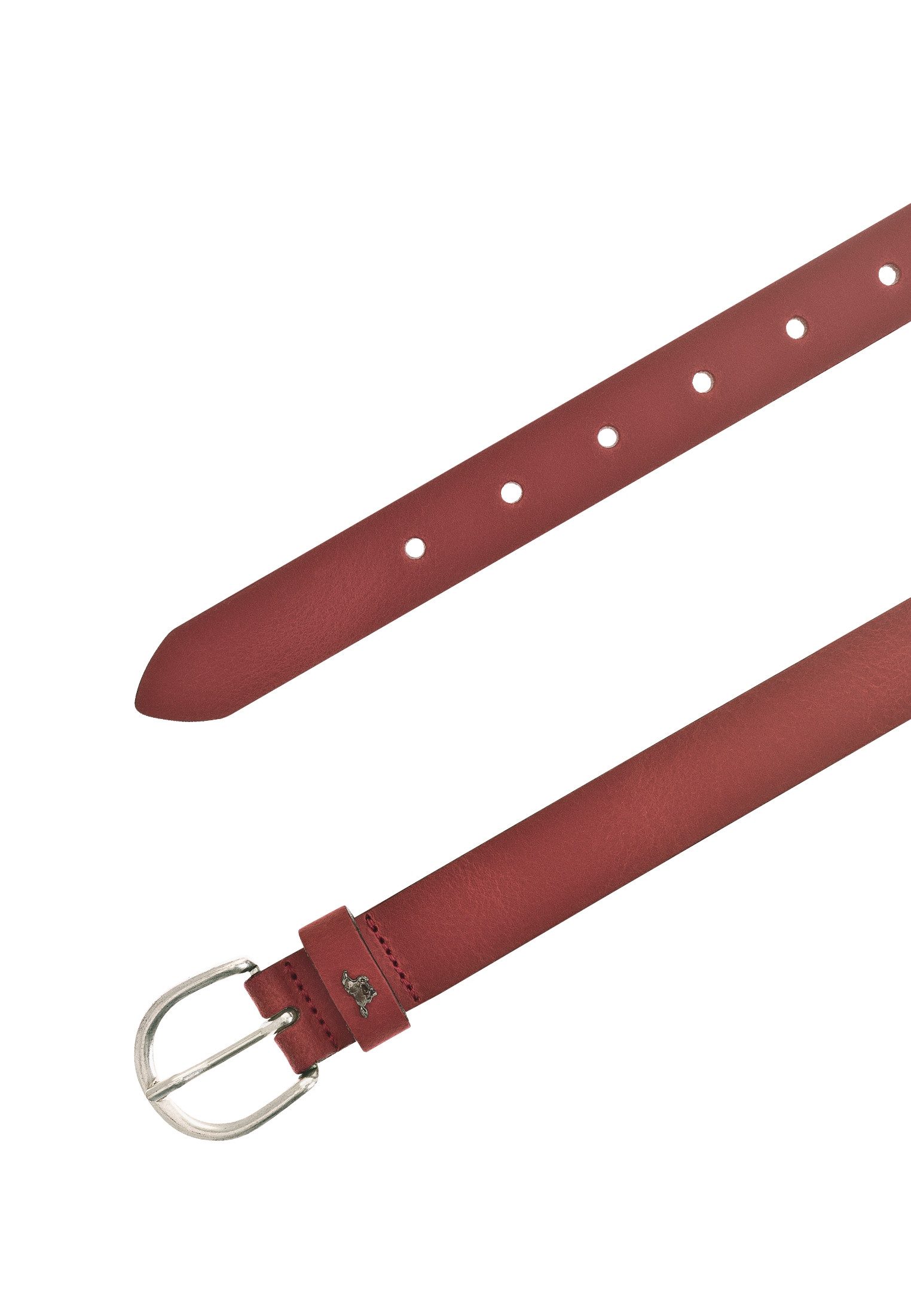 MUSTANG Leren riem Pull-up leer met vintage karakter, in smalle vorm, 2,5 cm