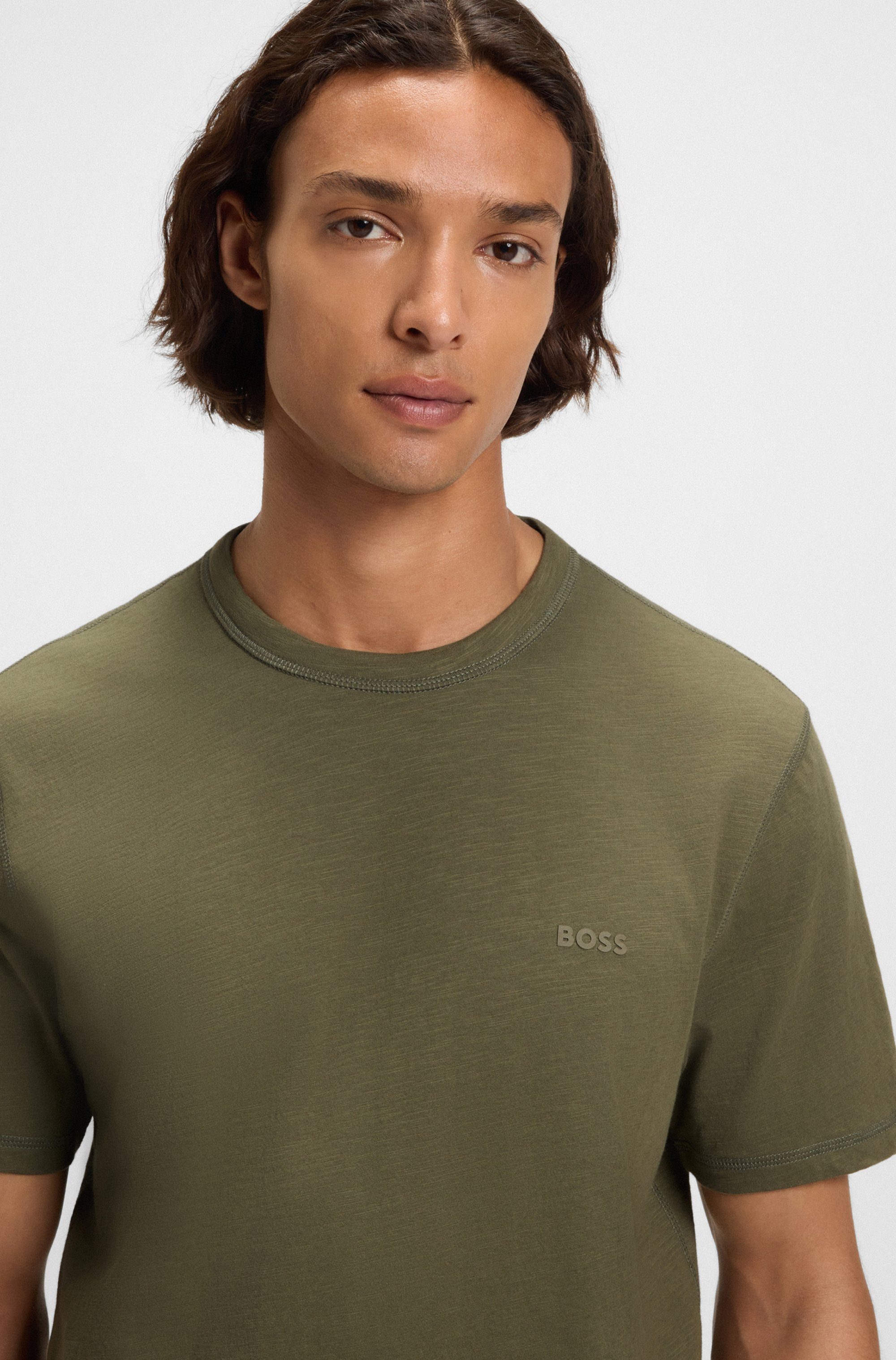 Boss Orange T-shirt Tegood met een ronde hals