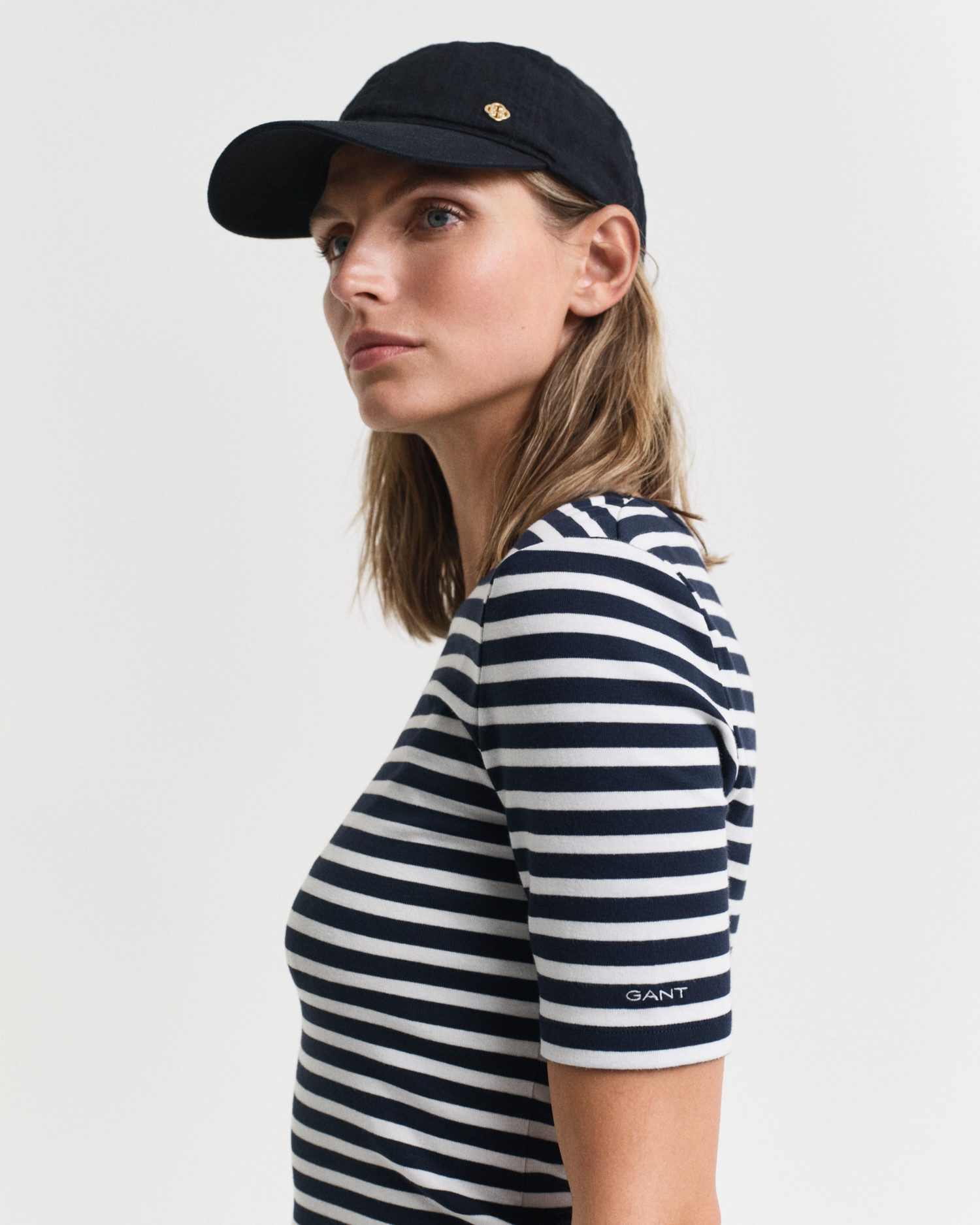 Gant T-shirt SLIM STRIPED 1X1 RIBBED KA T-SHIRT