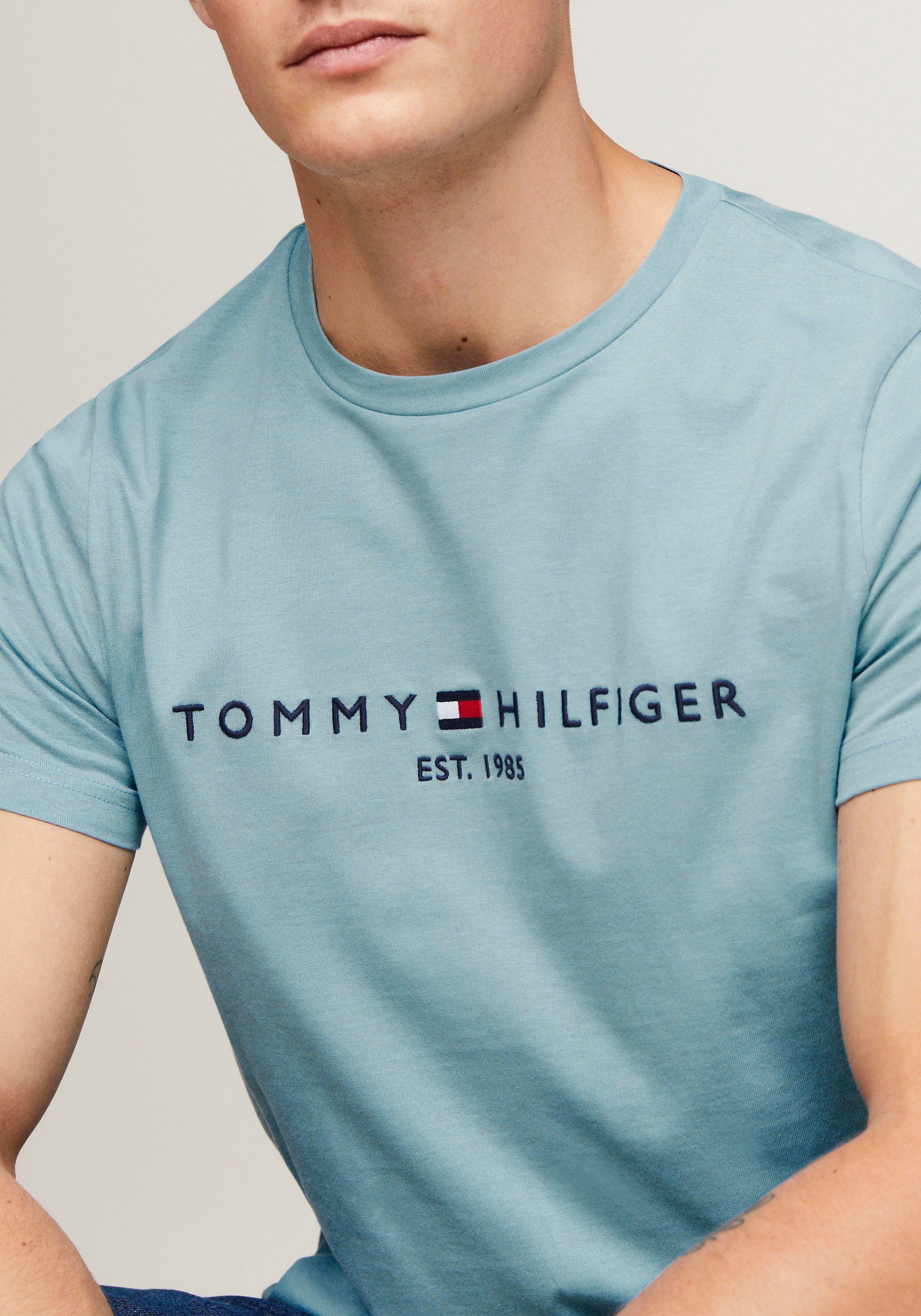 Tommy Hilfiger T-shirt Tommy Logo Tee van duurzaam katoen