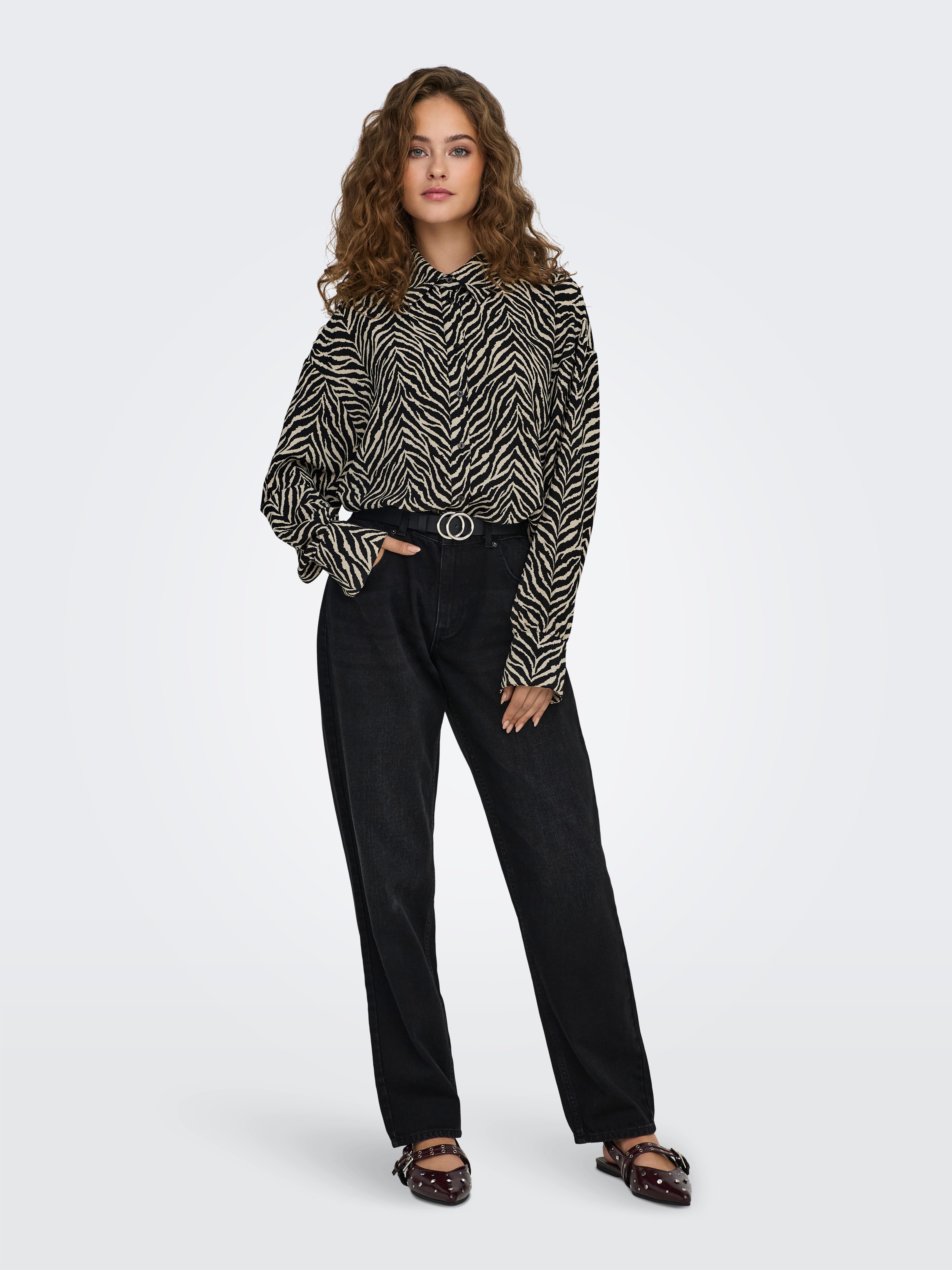 Only Overhemdblouse ONLKATTY LIFE L/S LOOSE SHIRT PTM