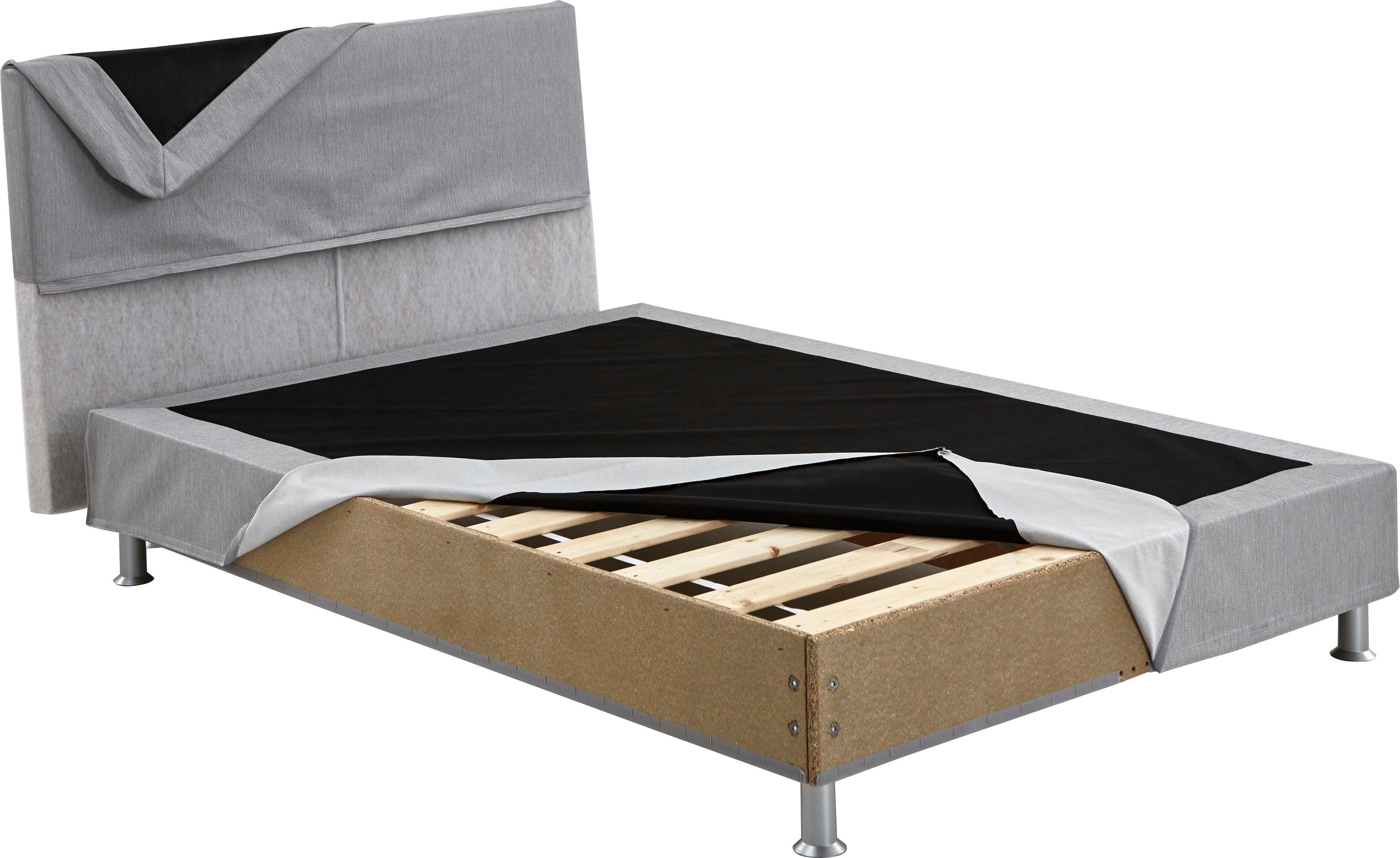 ATLANTIC home collection Boxspring Edison inclusief bonell-binnenveringsmatras en topmatras